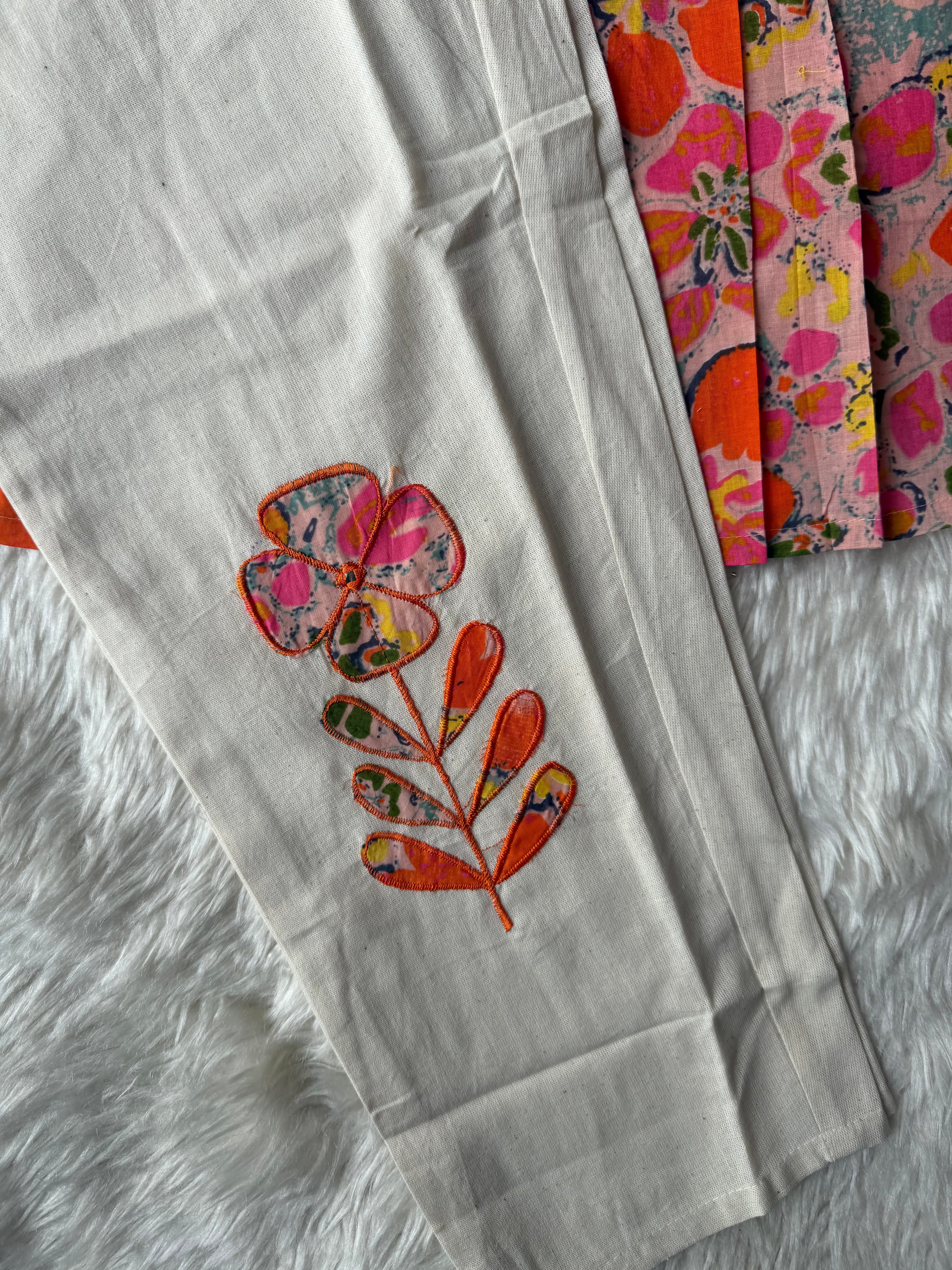 Breathable Cotton Patch Work Co-ord Set