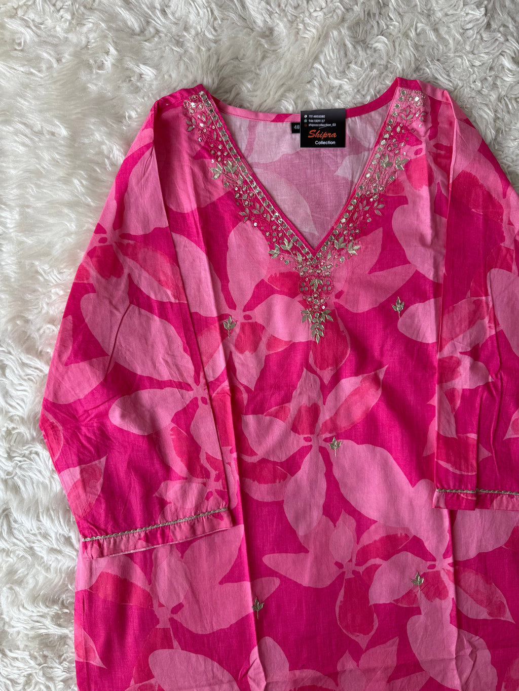 Mul Cotton Kurti Pant Dupatta Set