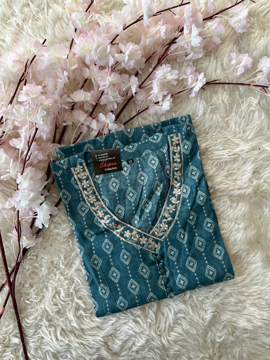 Pure Muslin Silk kurti