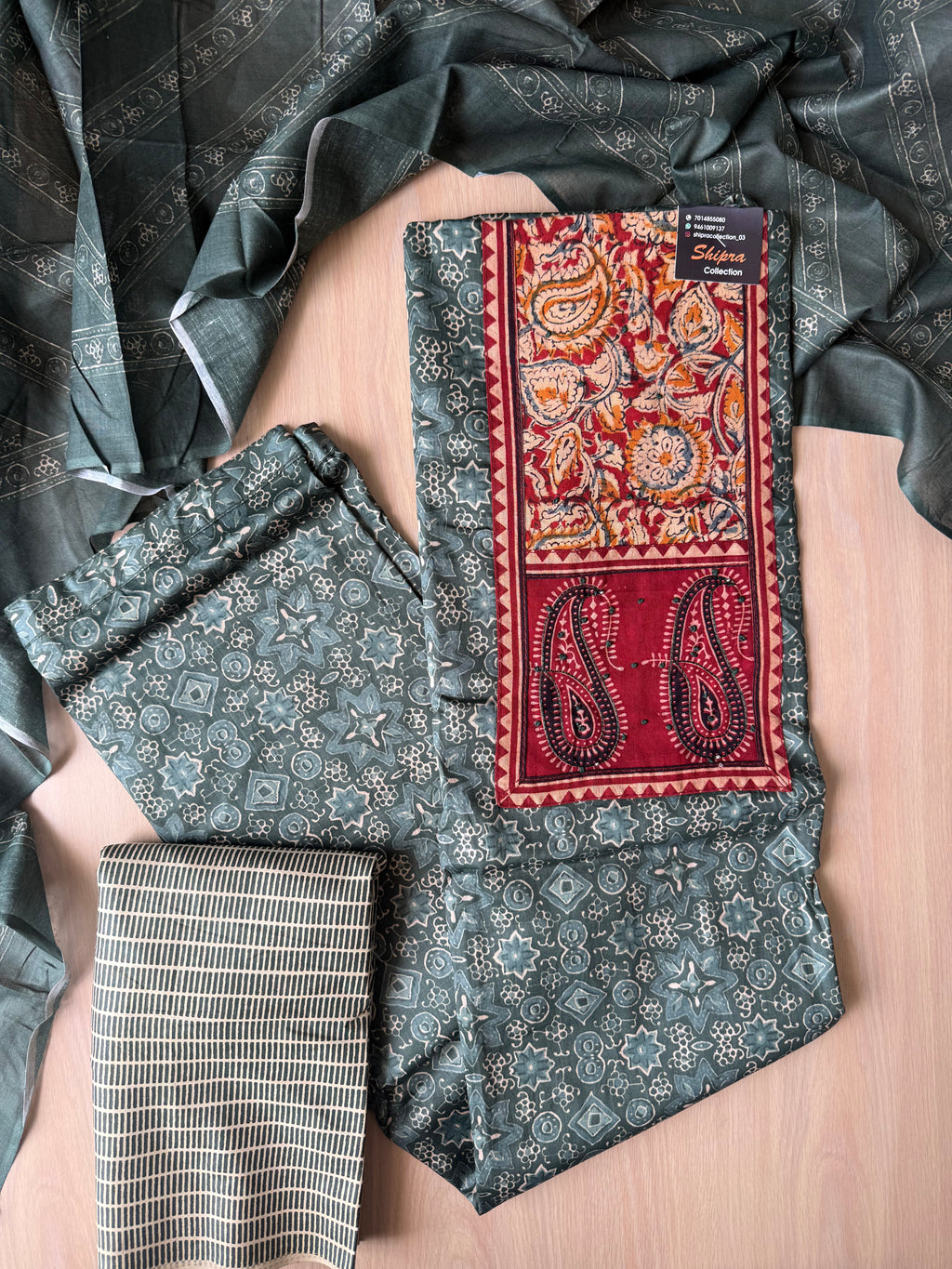 Premium Cotton Unstitched Set