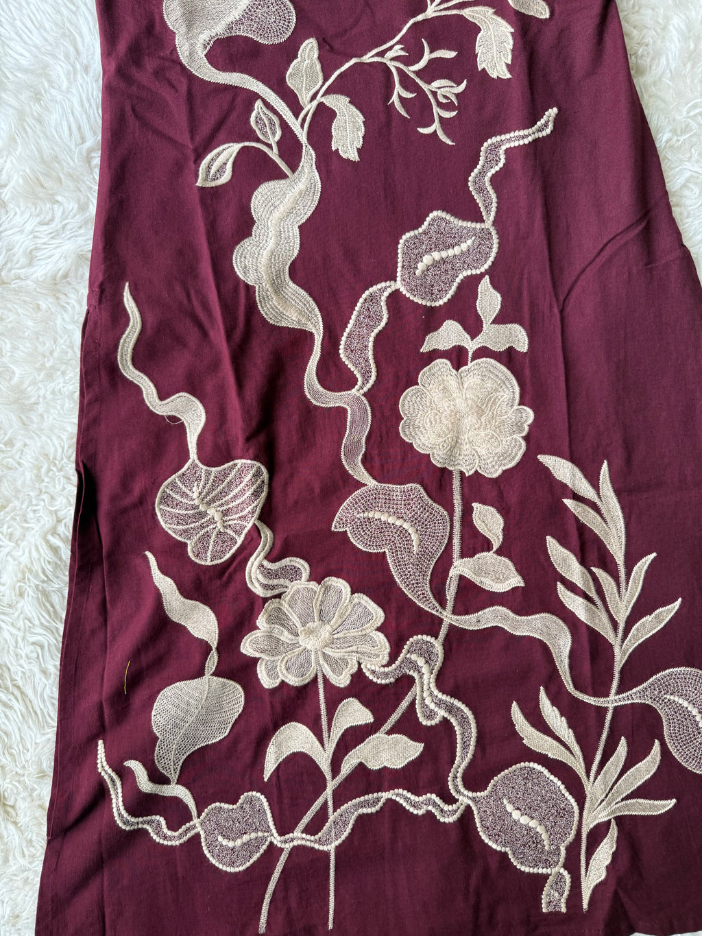 Khadi Cotton Sleeveless Kurti Pant Set