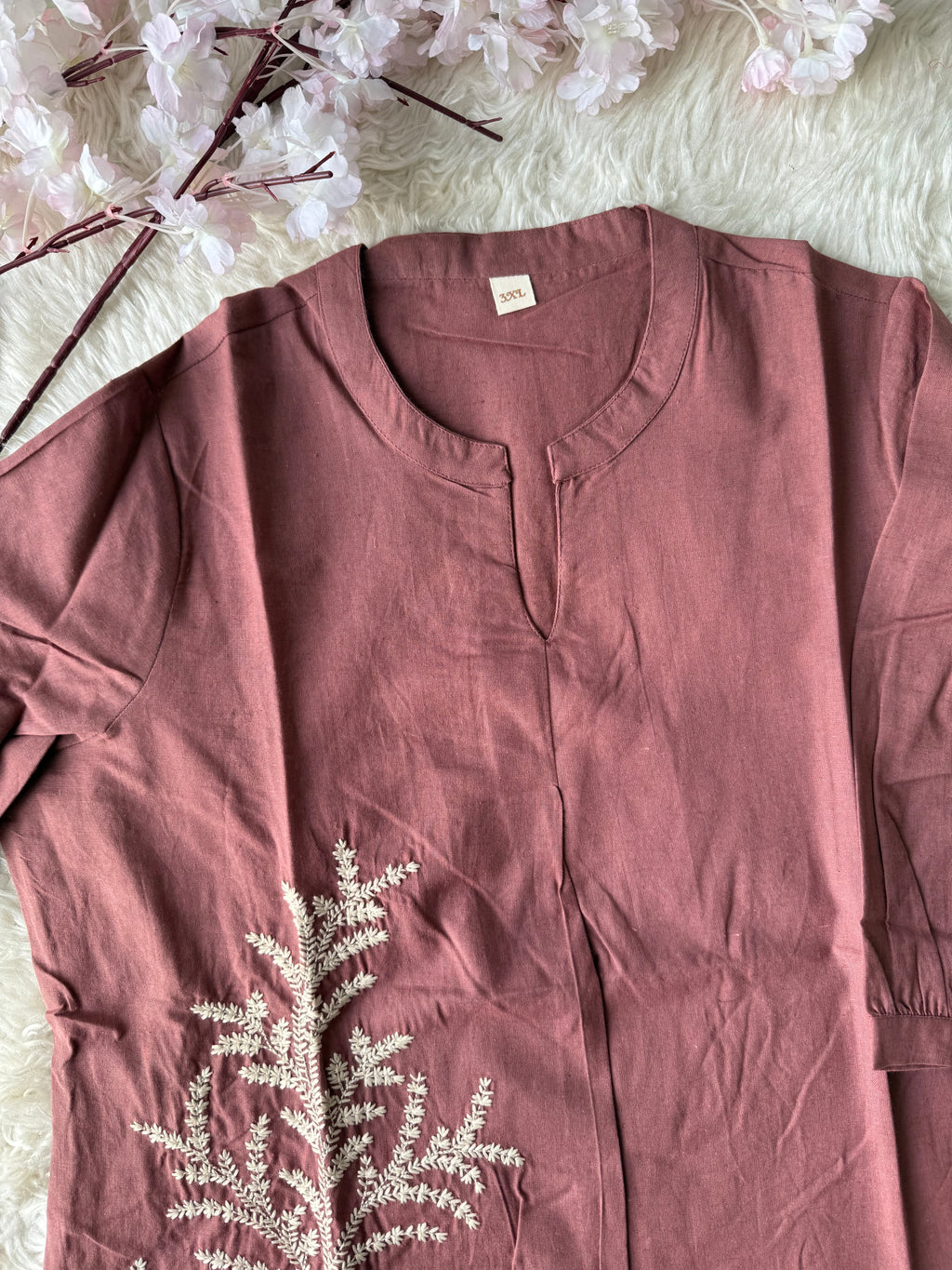 “Plus Size” Khadi Cotton Short Kurti
