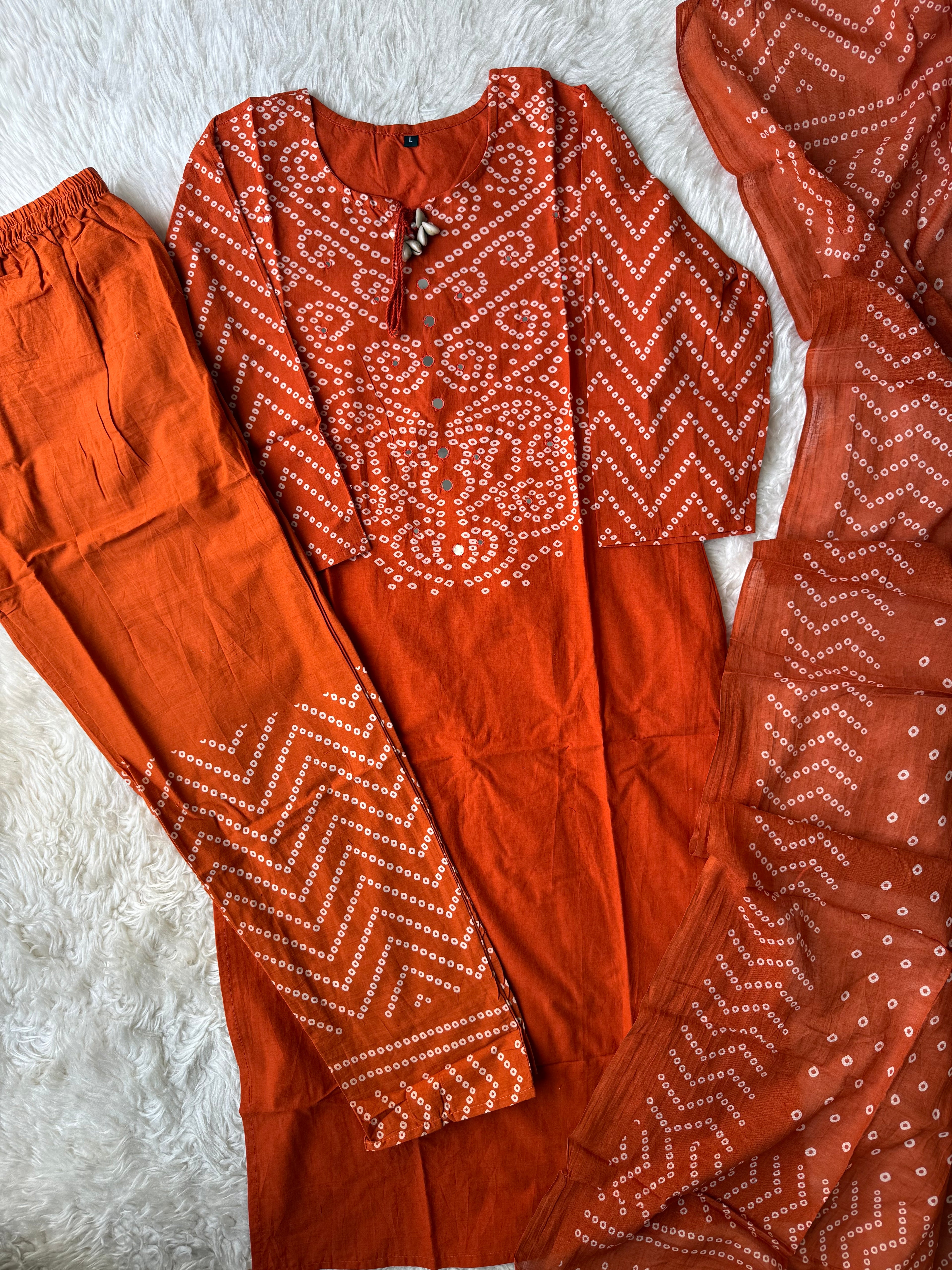 Budget Friendly Kurti Pant Dupatta Set