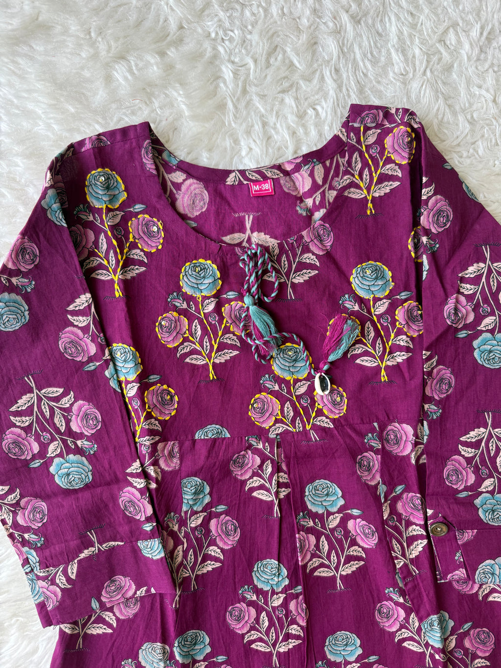 Breathable Cotton Patch Work Co-ord Set