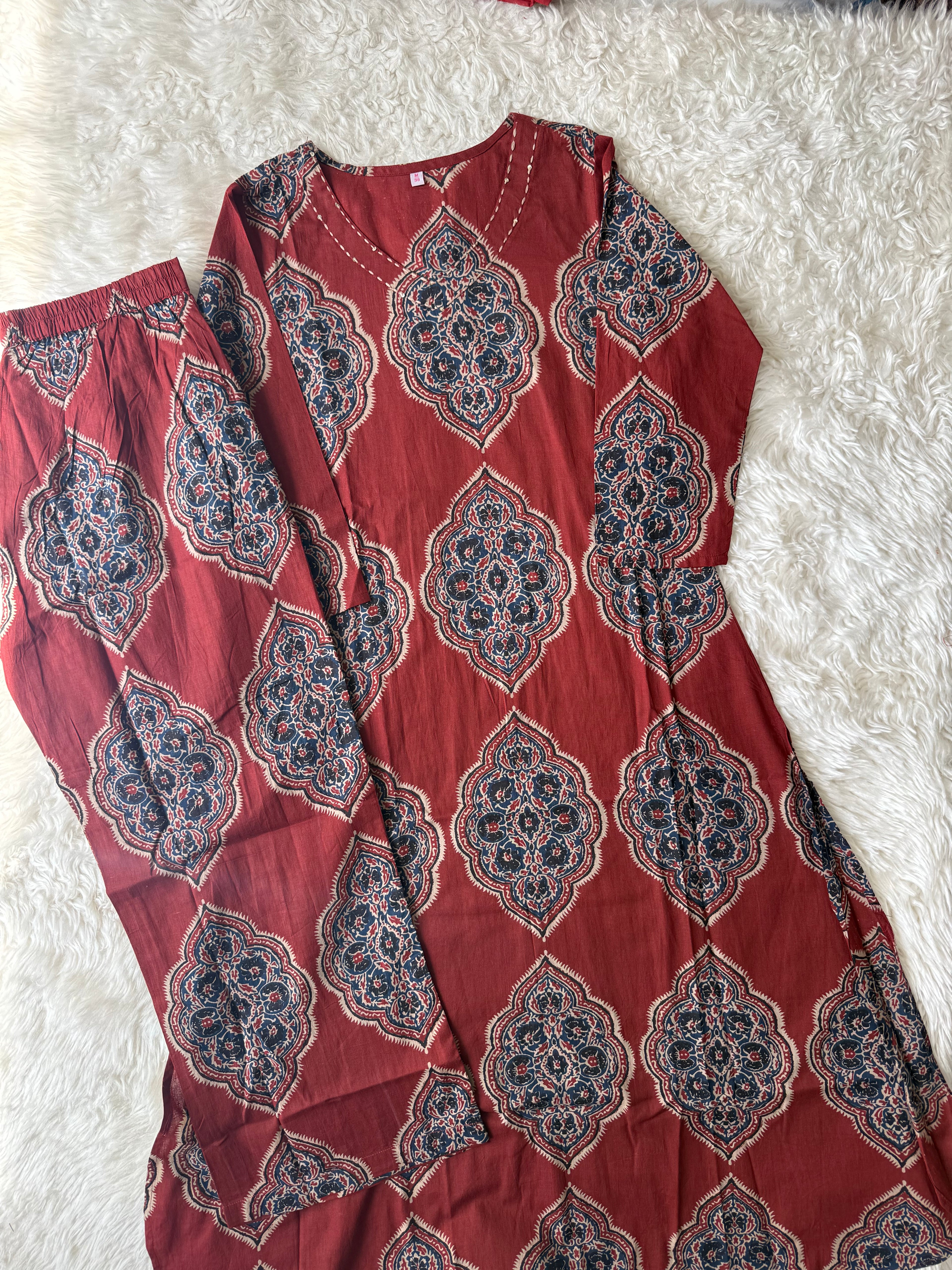 Premium Cotton Kurti Pant Set
