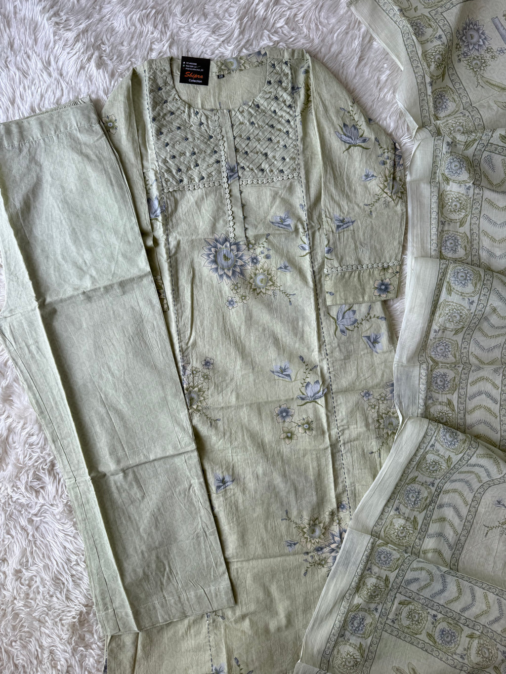 Premium Cotton Kurti Pant Dupatta Set