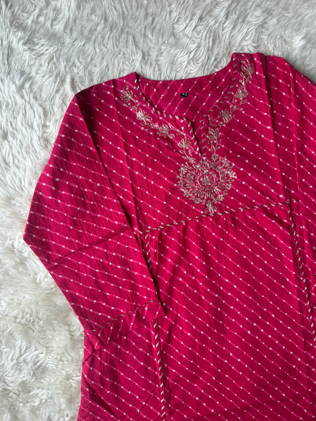 Premium Cotton Lehariya Kurti