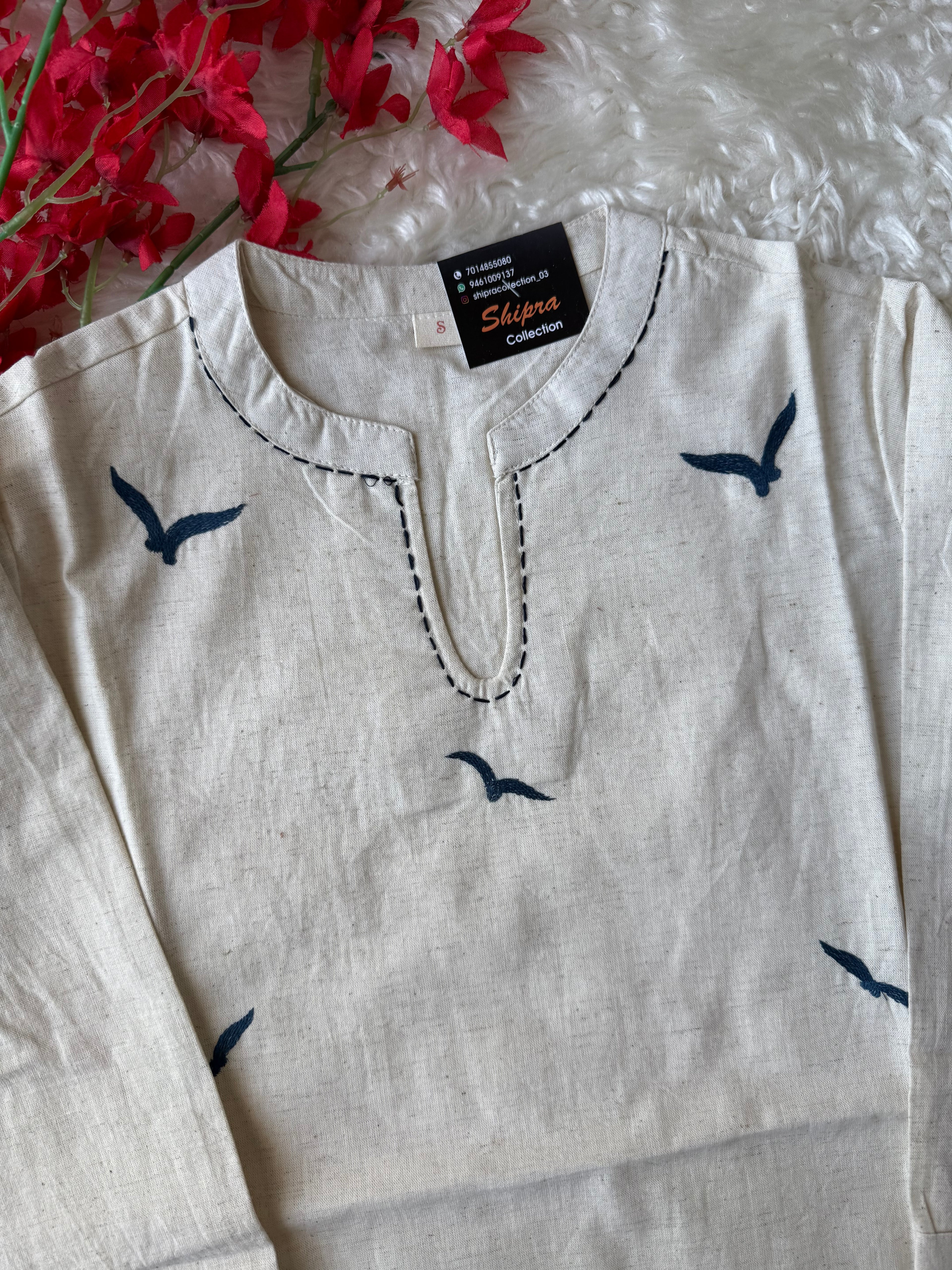 Khadi Cotton Short Kurti