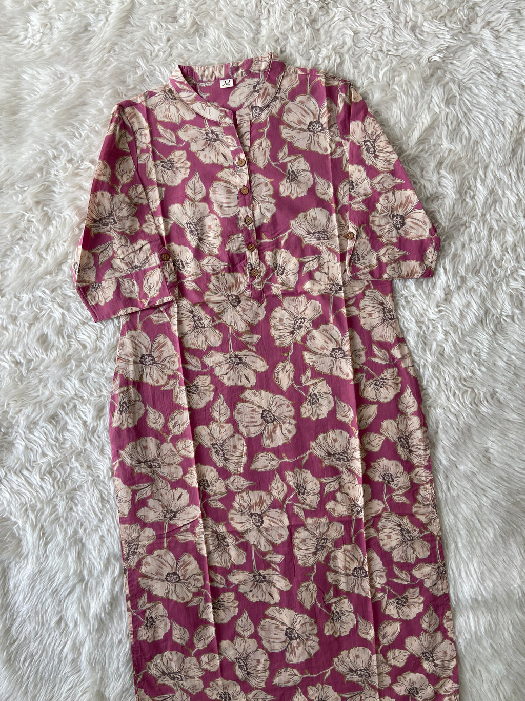 Premium Cotton Elbow Sleeves Kurti