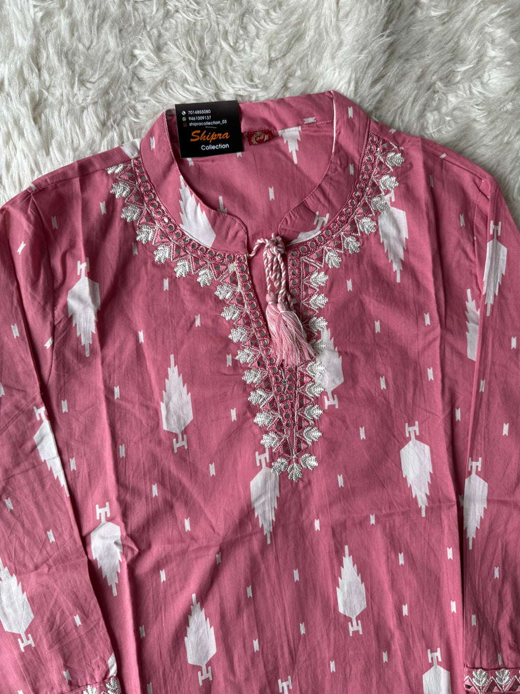 Pure Cotton Kurti Pant Dupatta Set
