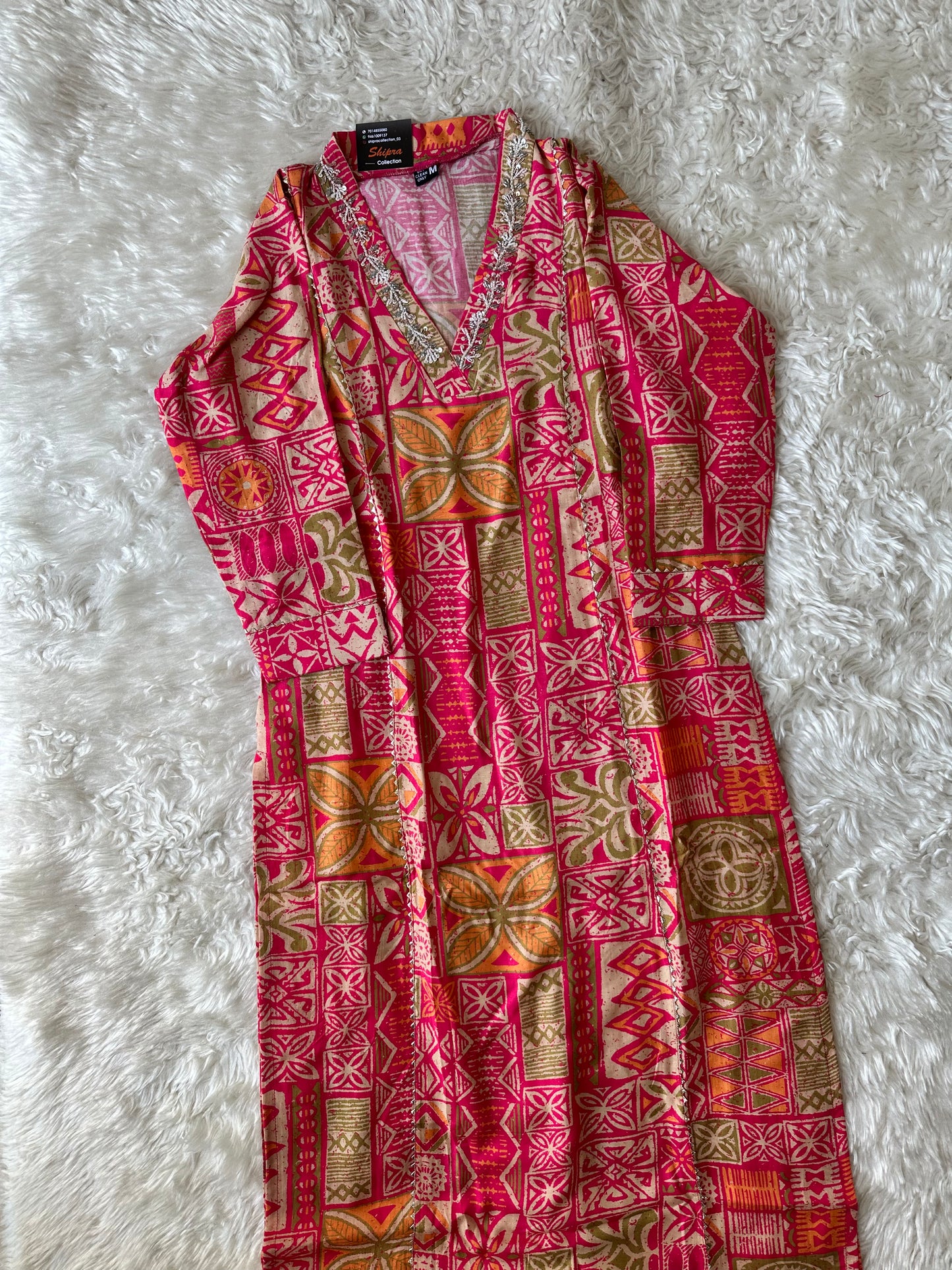 Premium Muslin Silk Kurti Pant Set