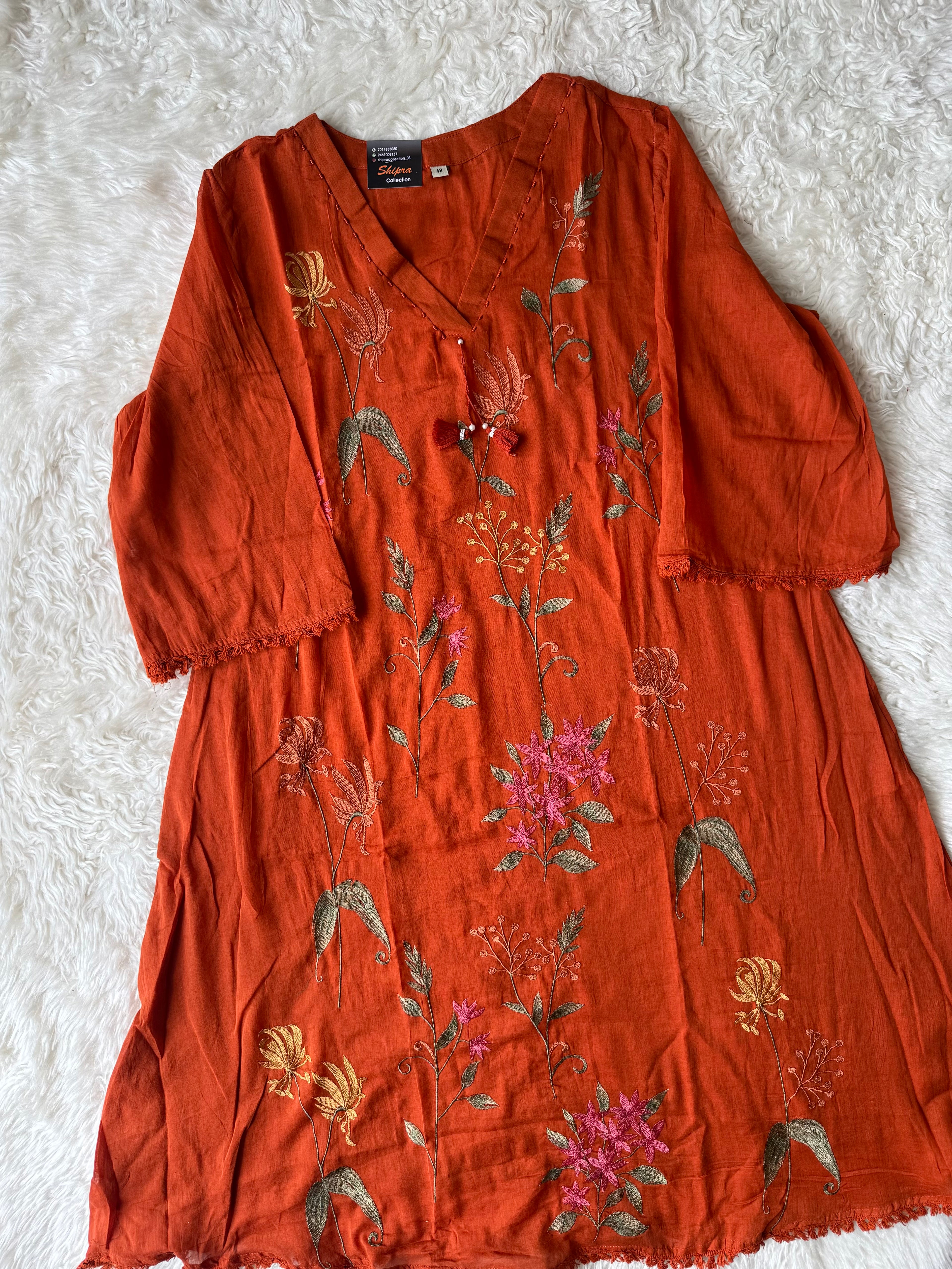 Premium Mul Cotton Thread Work Collection