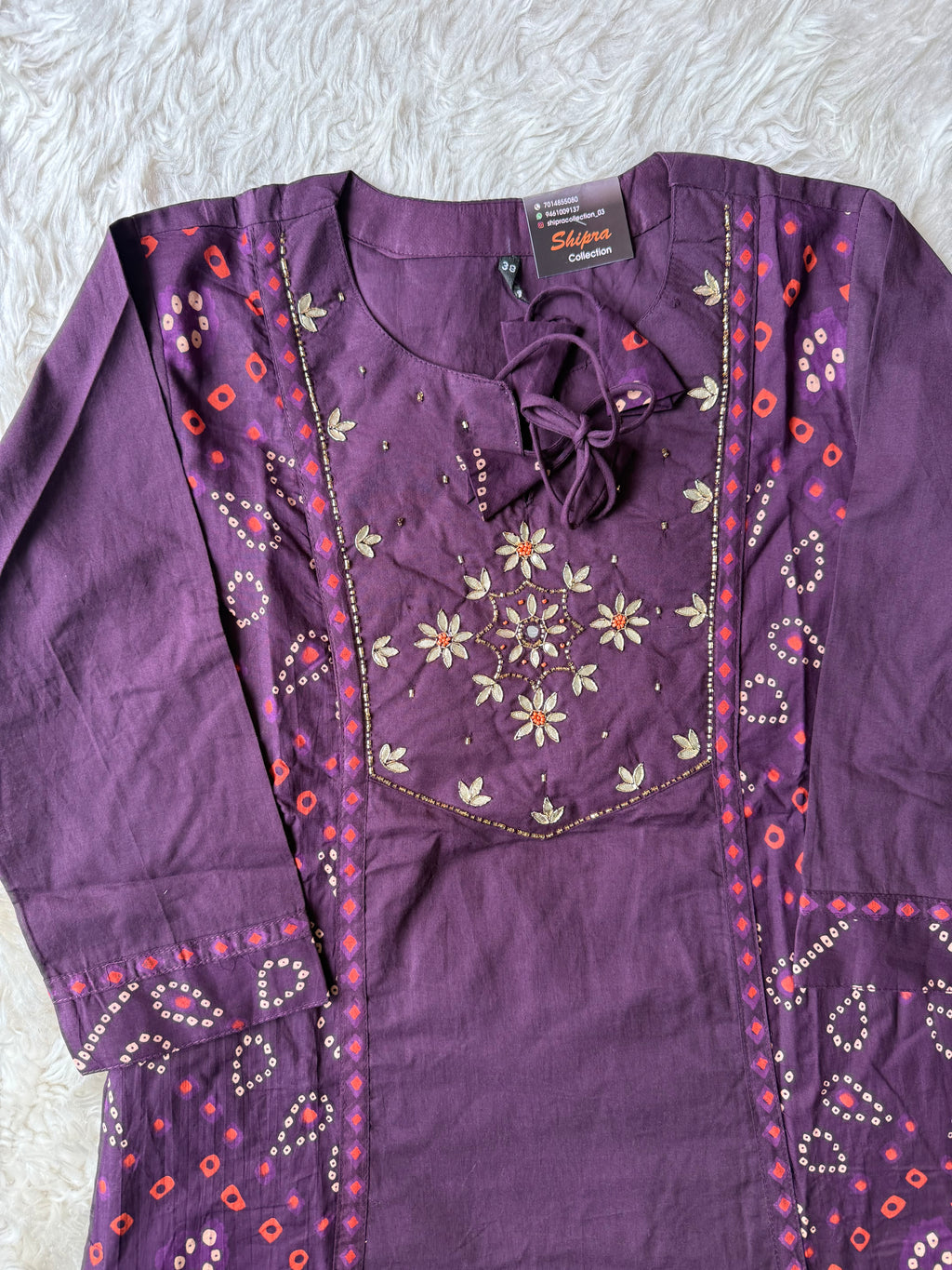Premium Cotton Bandhani Set