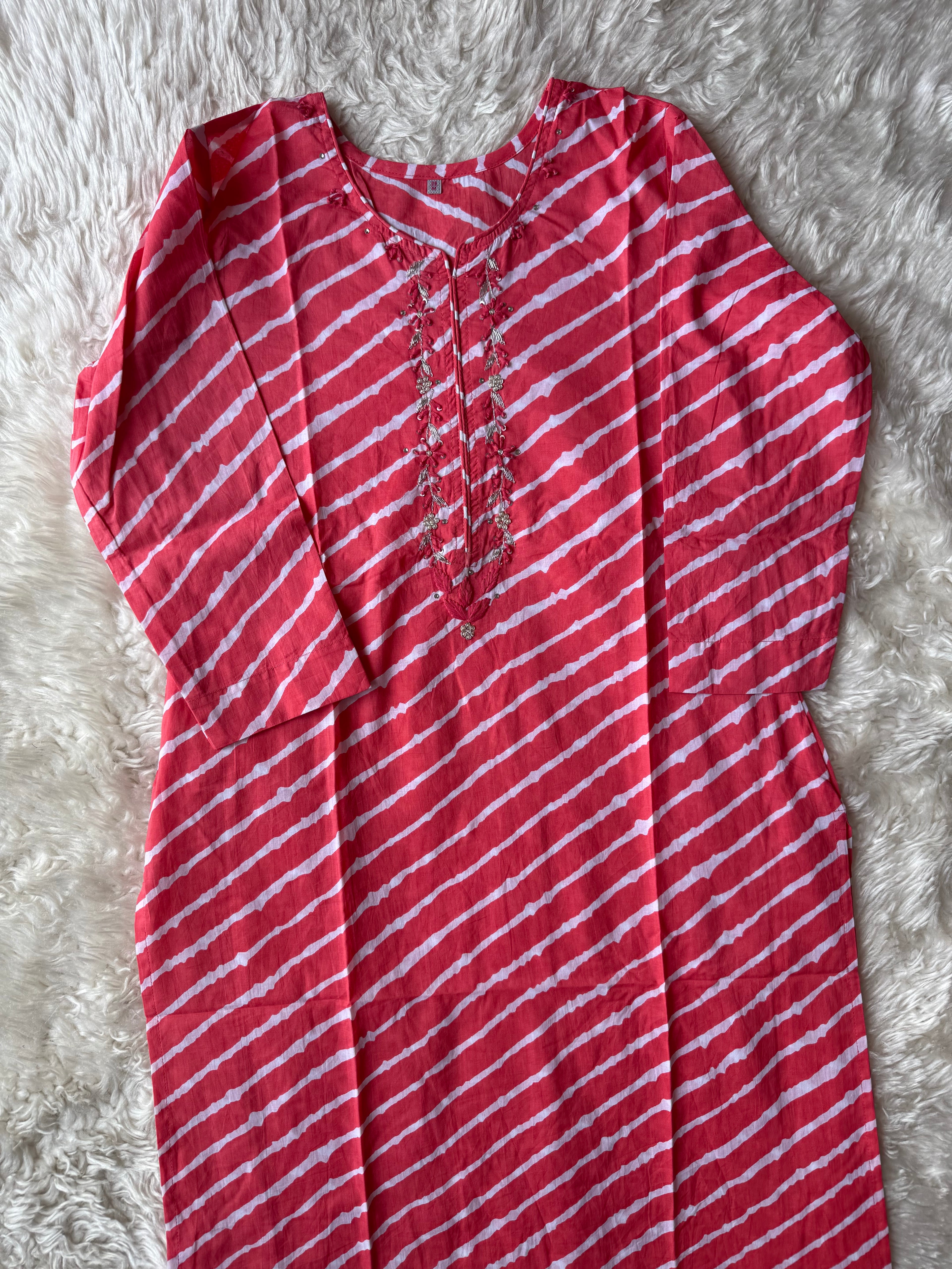 Premium Cotton Lehariya Set