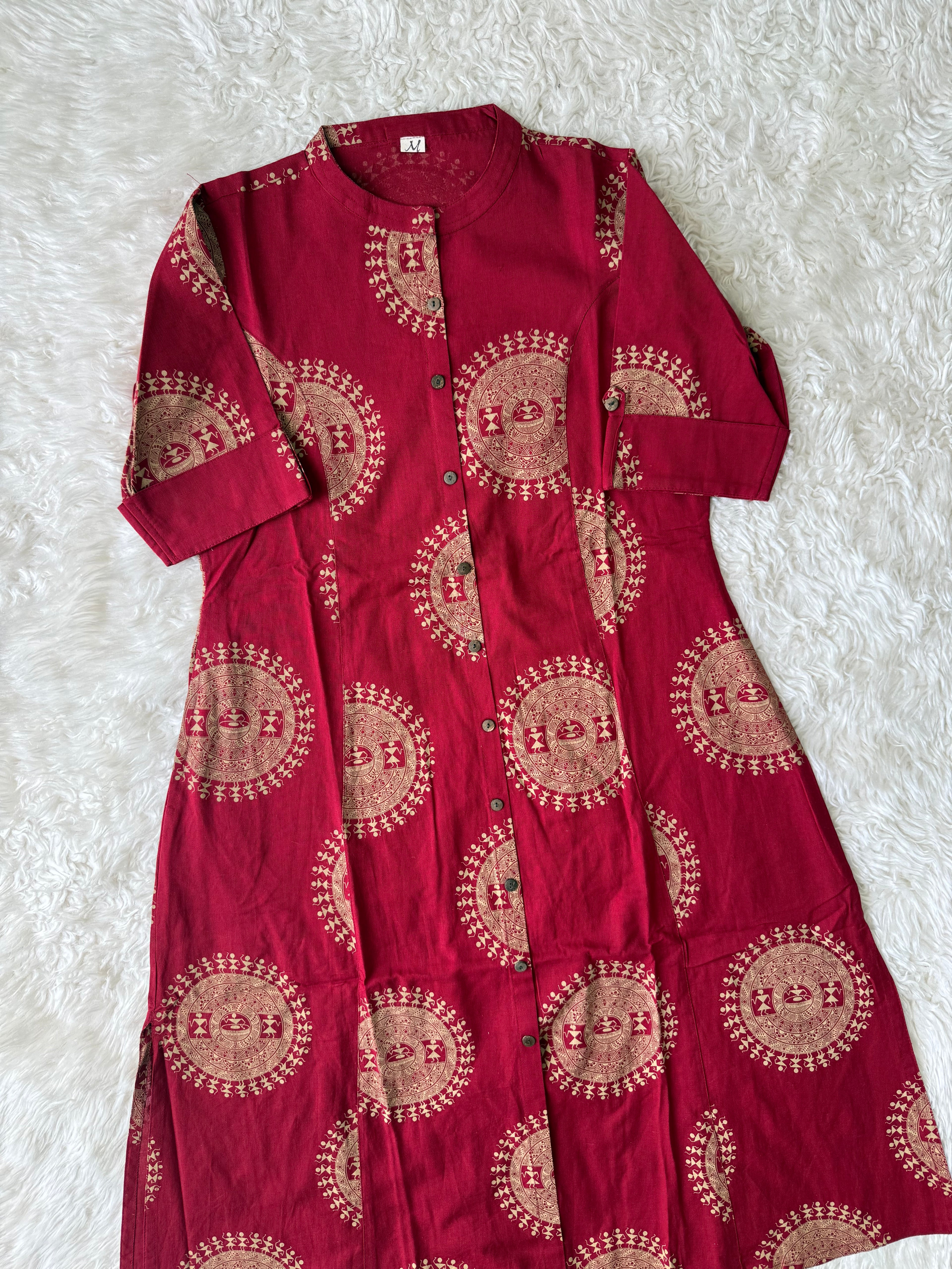 Khadi Cotton Elbow Sleeves Set