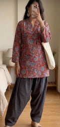 Premium Cotton Kurti Farshi Salwar Set