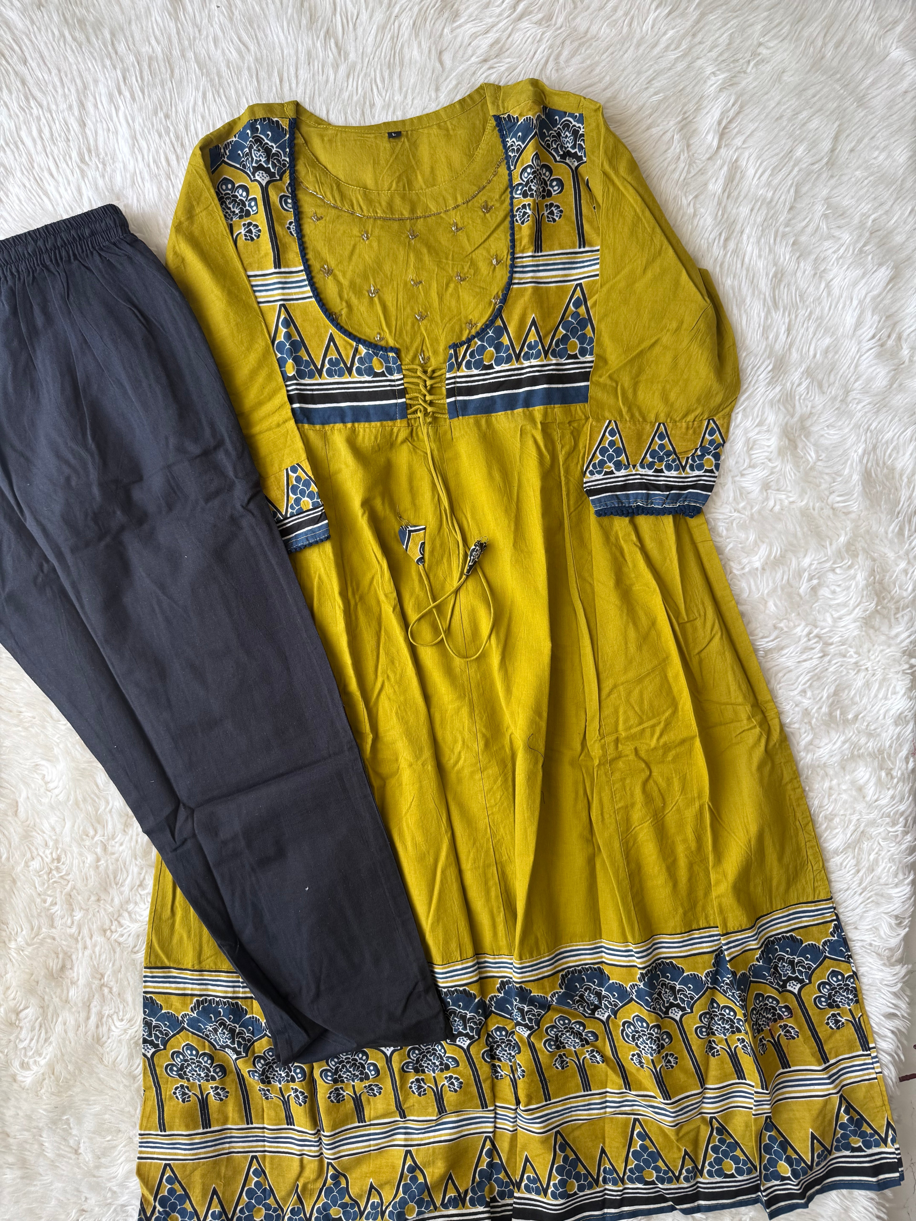 Cotton Kurti Pant Set
