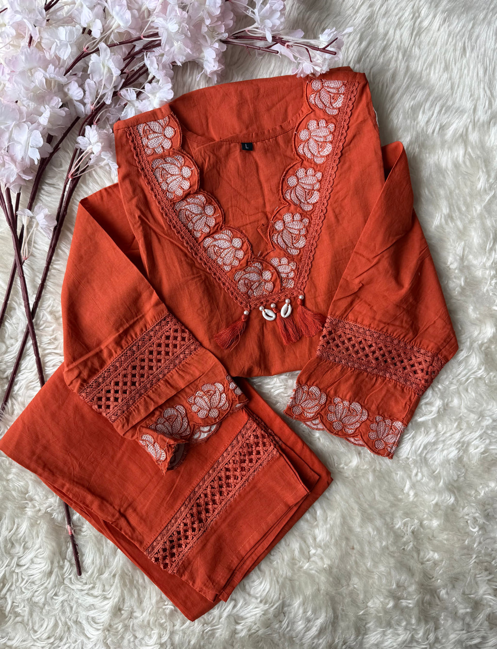Cotton Kurti Pant Set