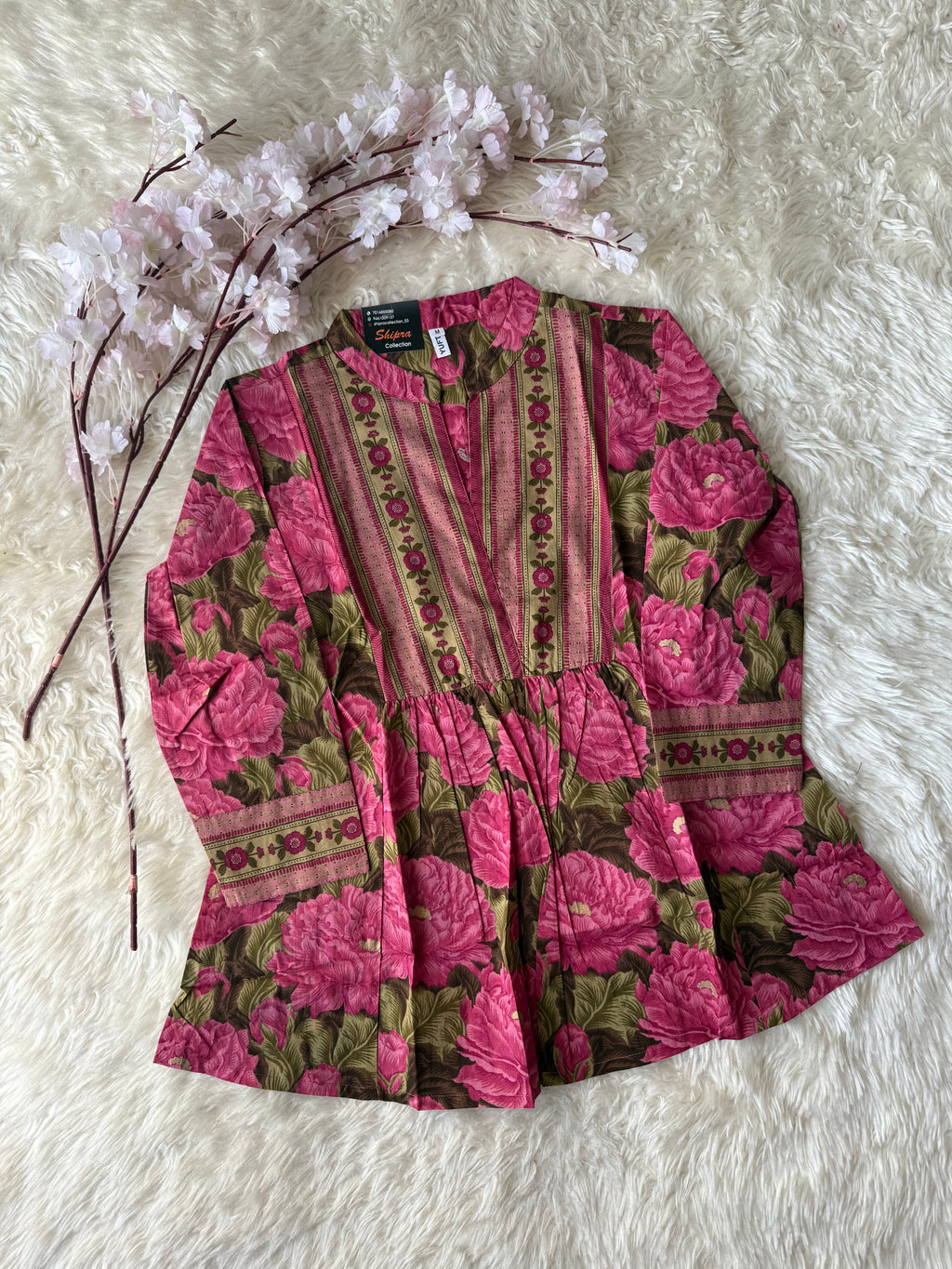 Premium Cotton Peplum Kurti