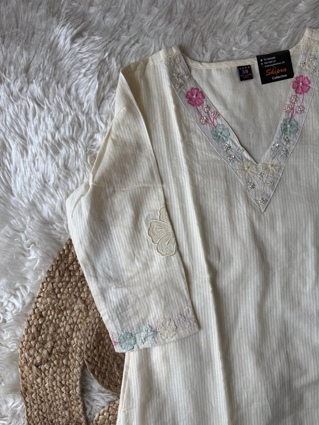 Mul Cotton Kurti Pant Dupatta Set