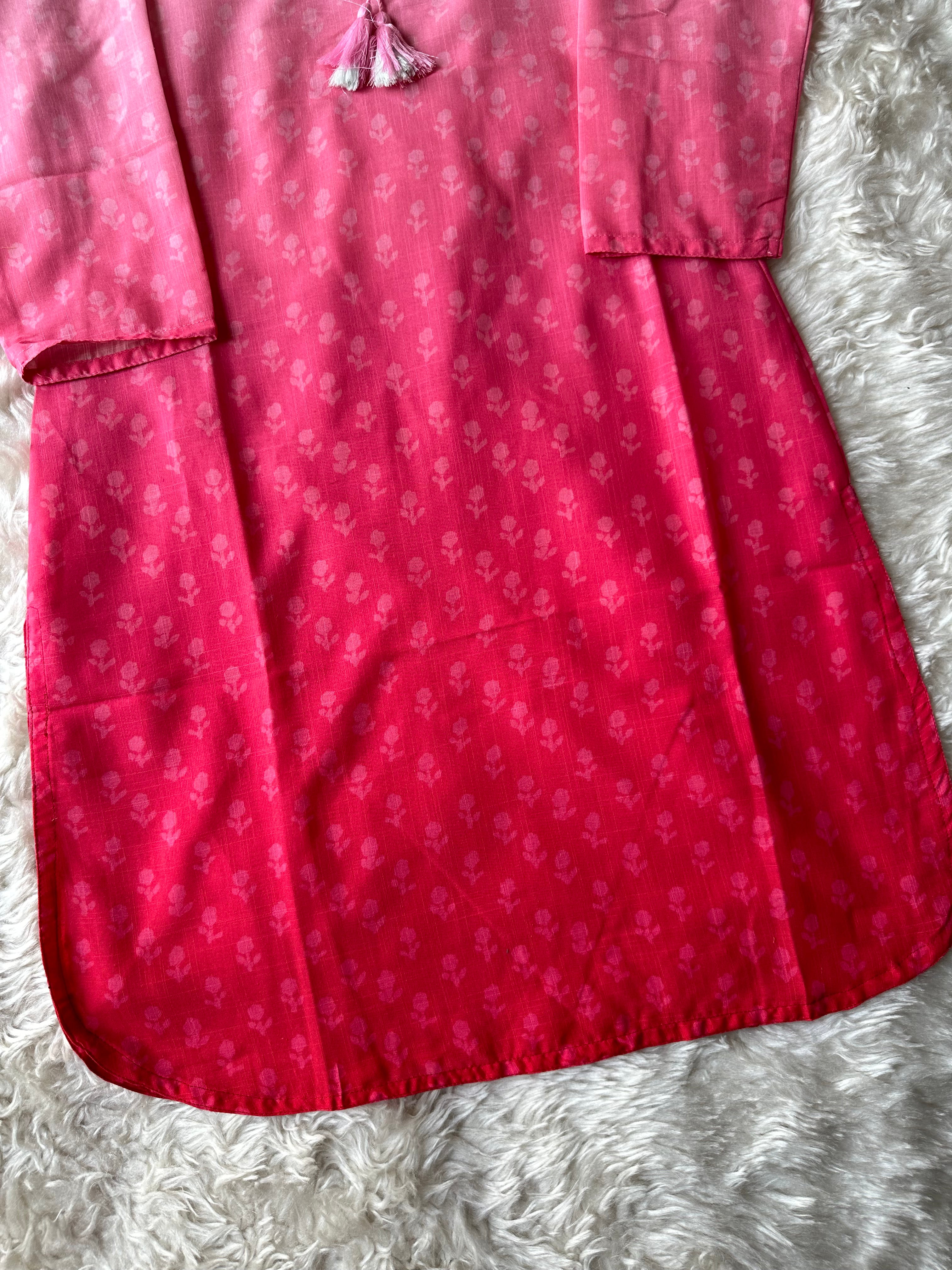 Viscose V- Neck Kurti