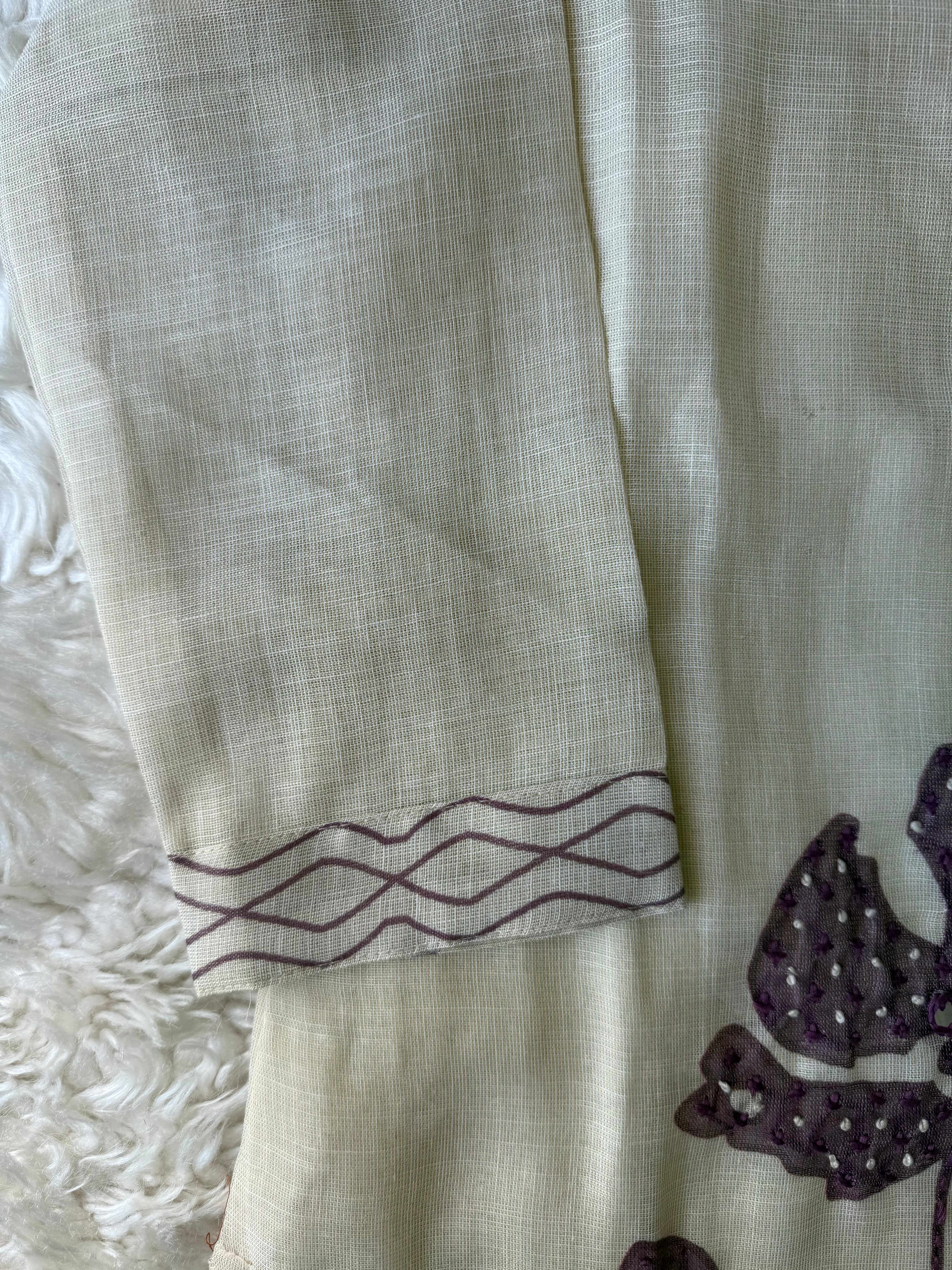 Linen Kurti Pant Dupatta Set