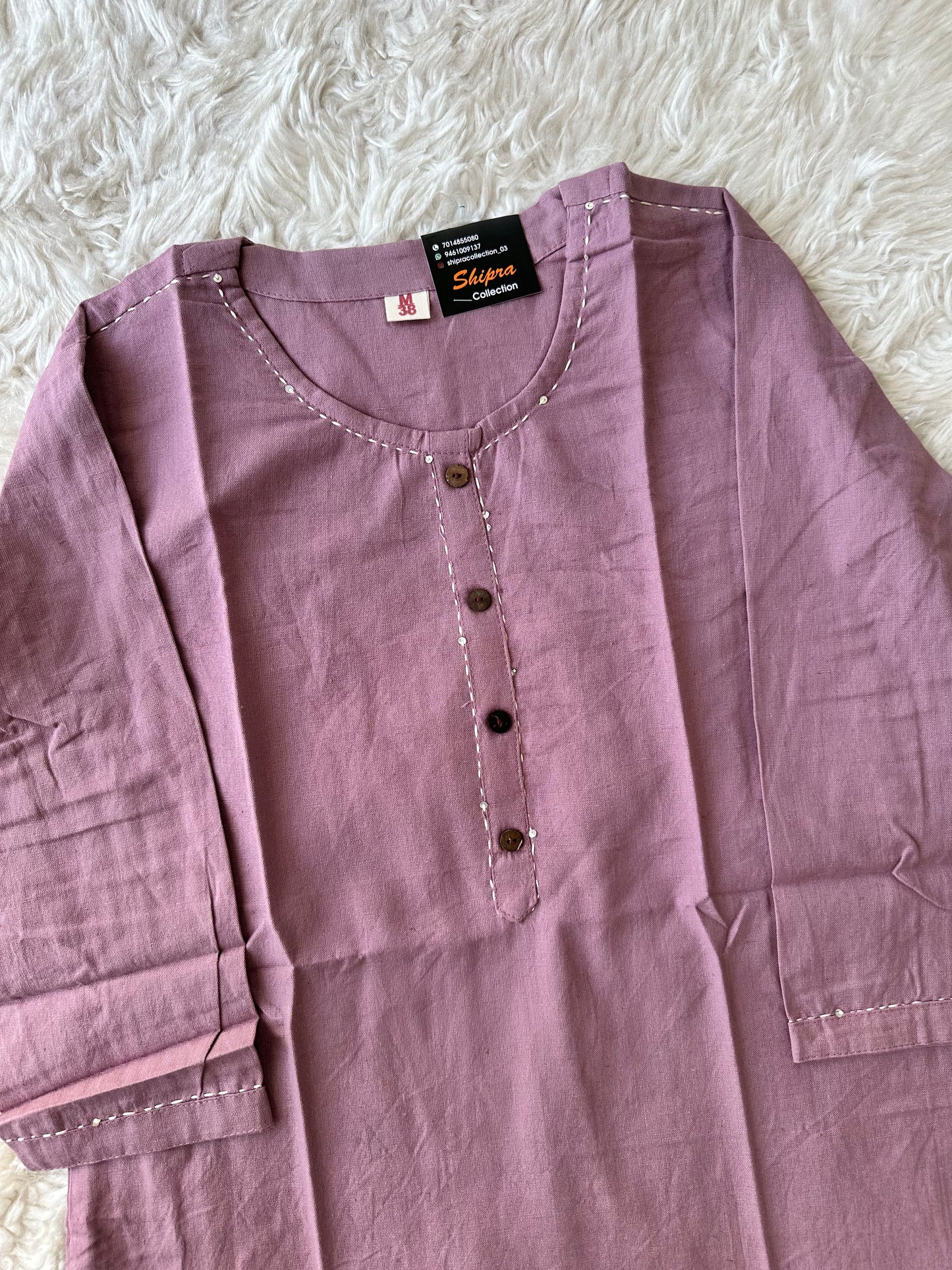 Khadi Cotton Short Kurti
