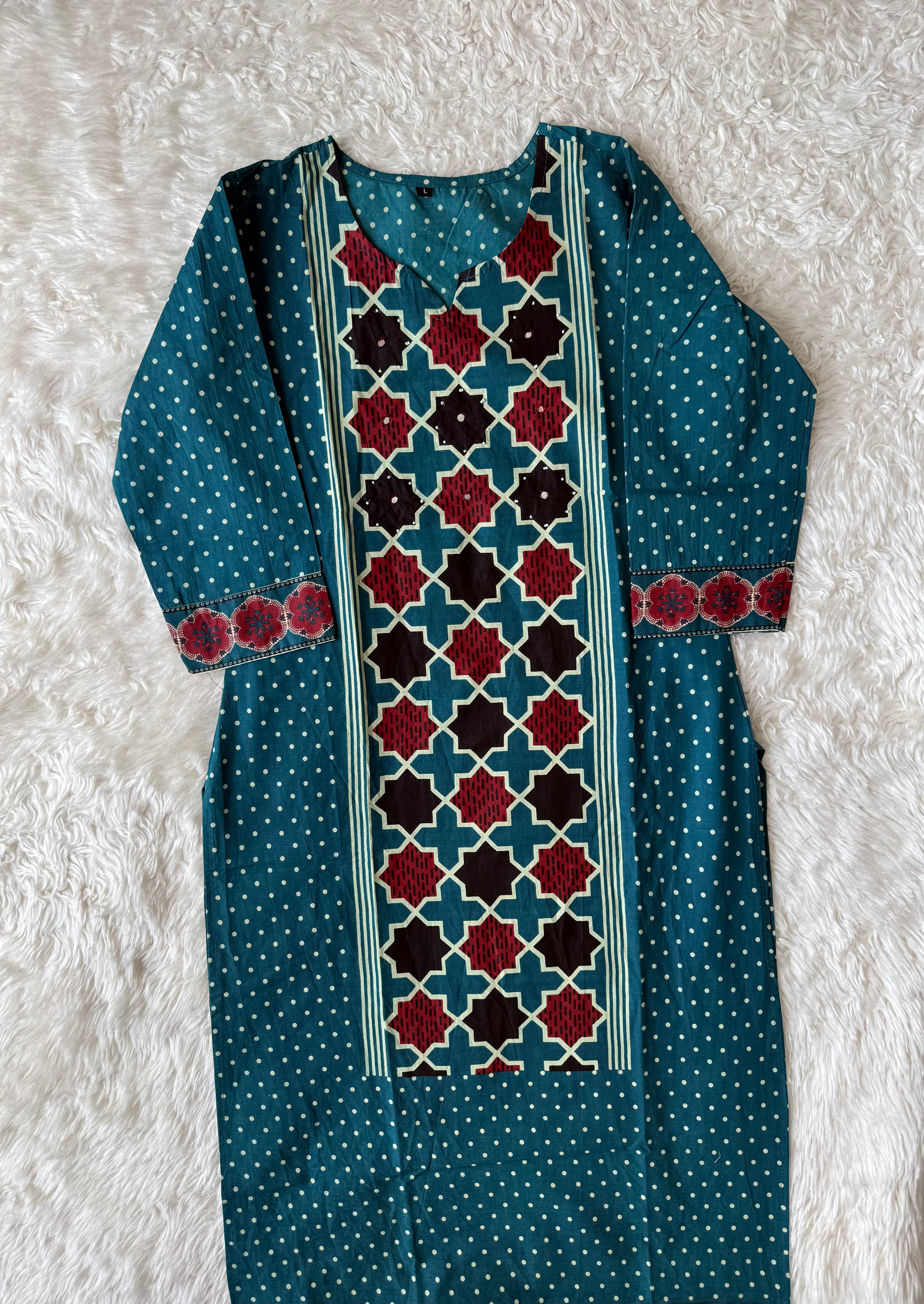 Budget Friendly Kurti Pant Dupatta Set