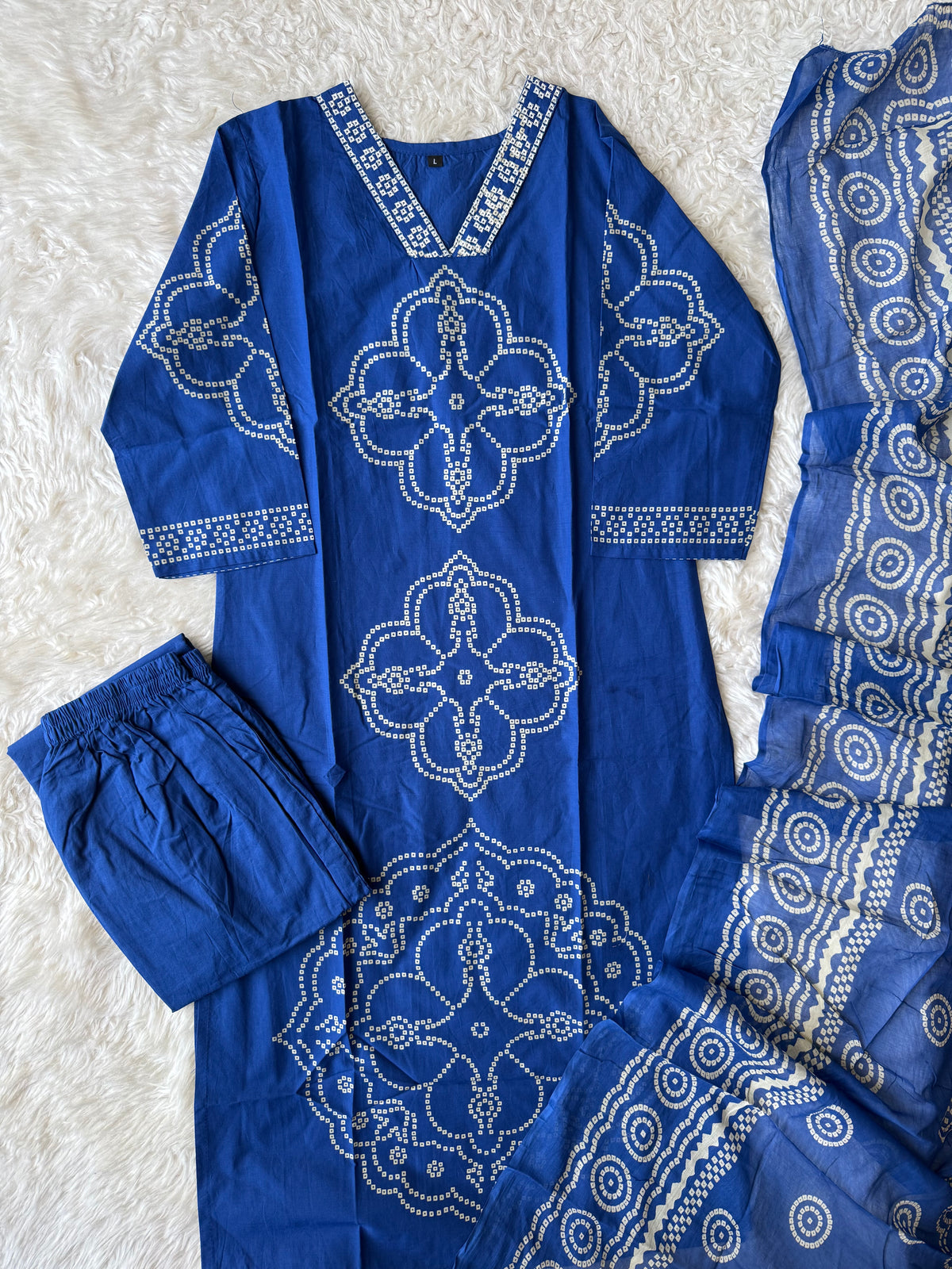 Budget Friendly Kurti Pant Dupatta Set
