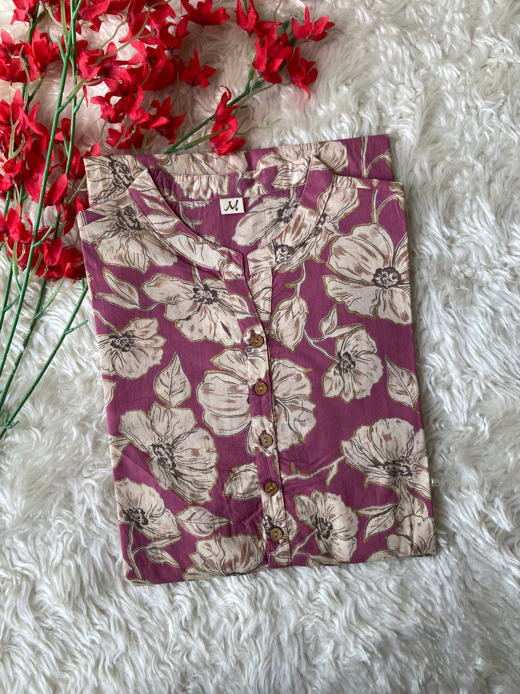 Premium Cotton Elbow Sleeves Kurti
