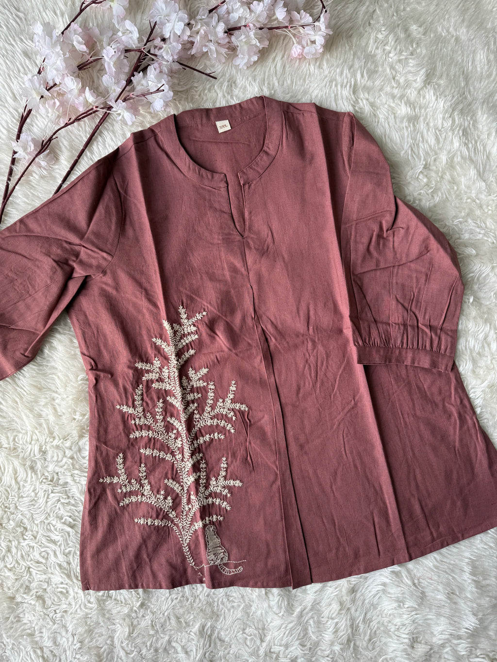 “Plus Size” Khadi Cotton Short Kurti