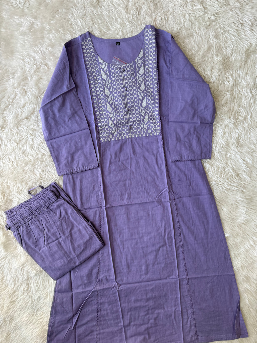Premium Cotton Kurti Plazo Set