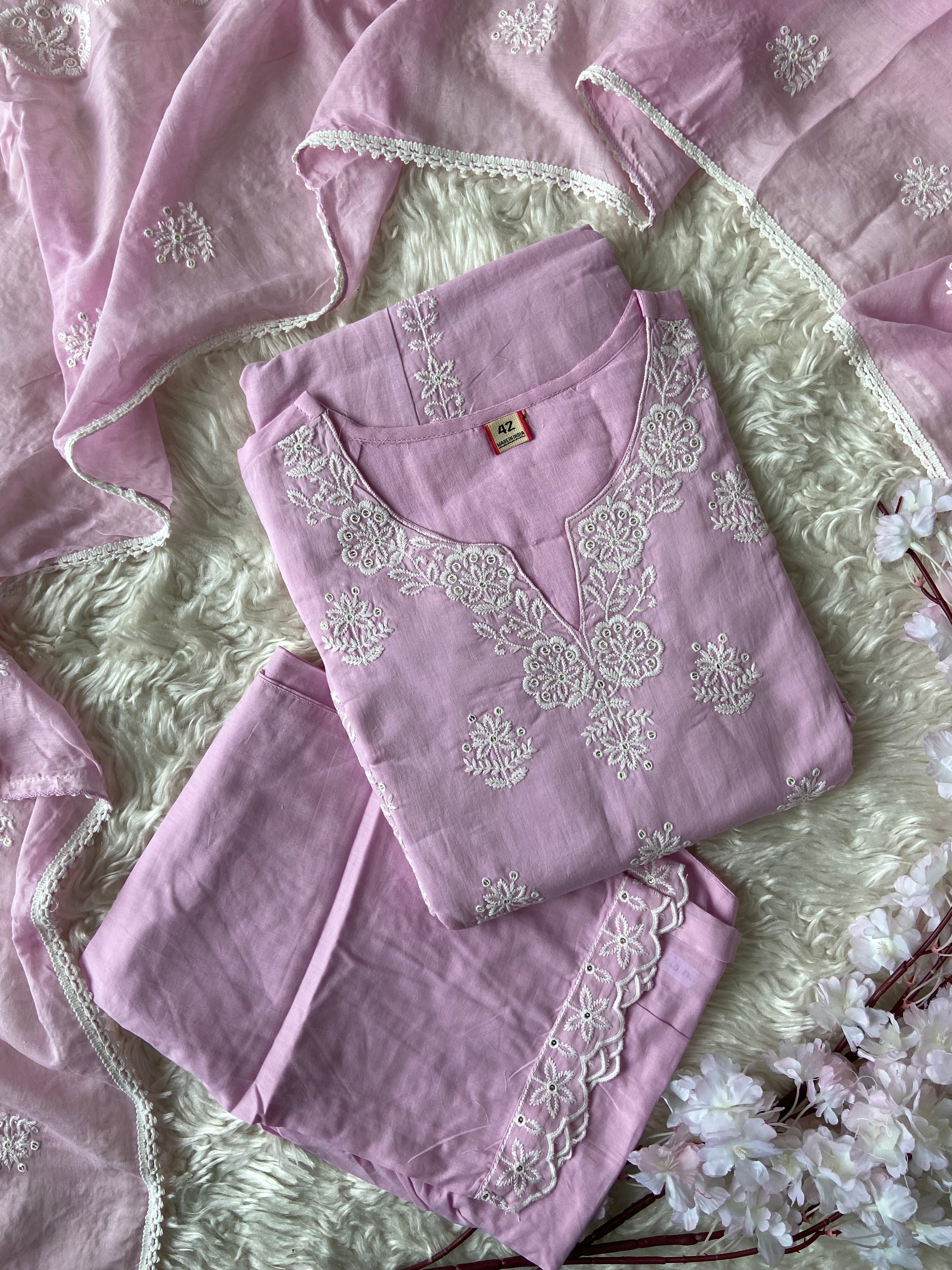 Premium Mul Cotton Thread Work Collection