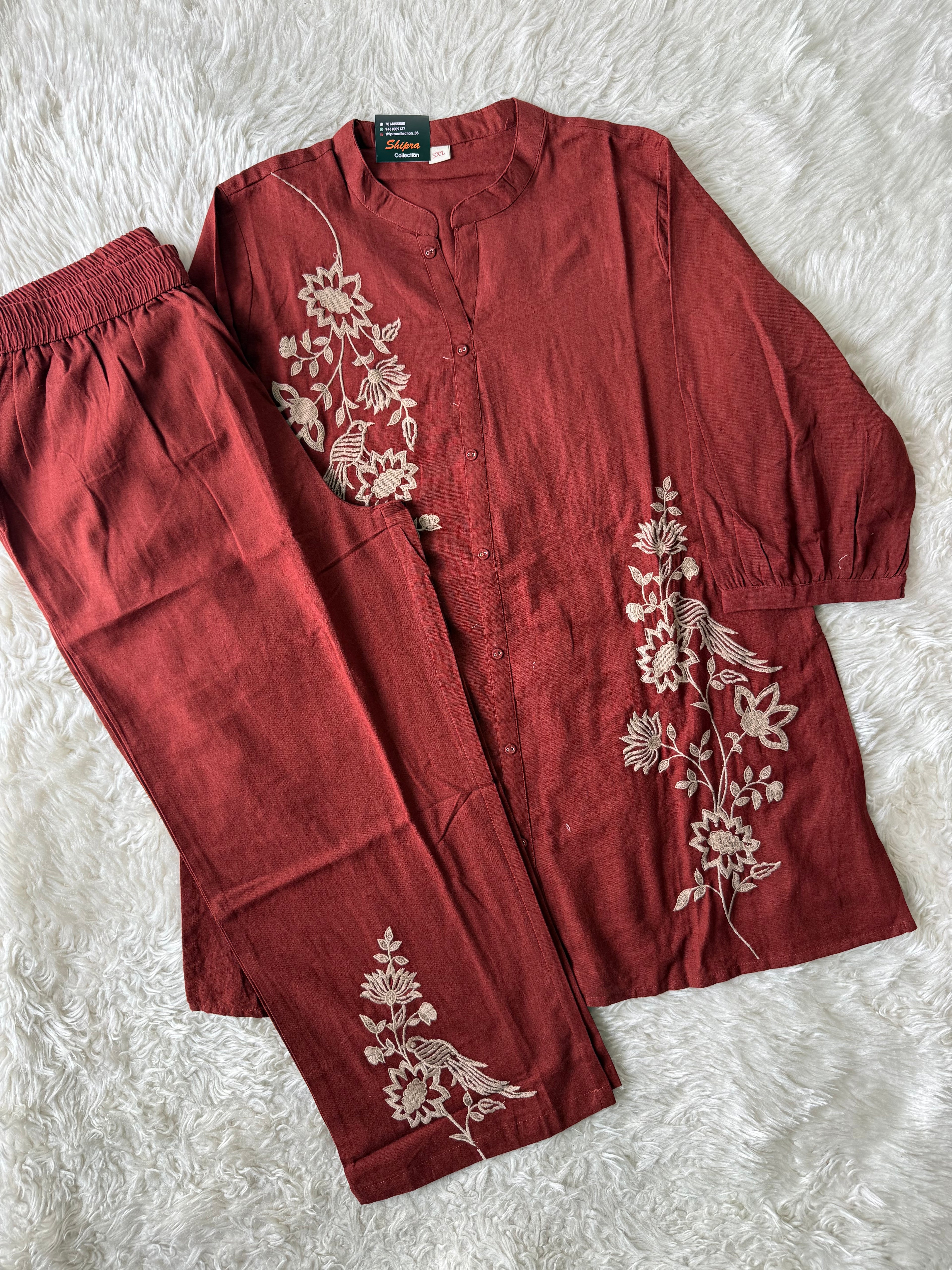 Soft Khadi Cotton Co-ord Set