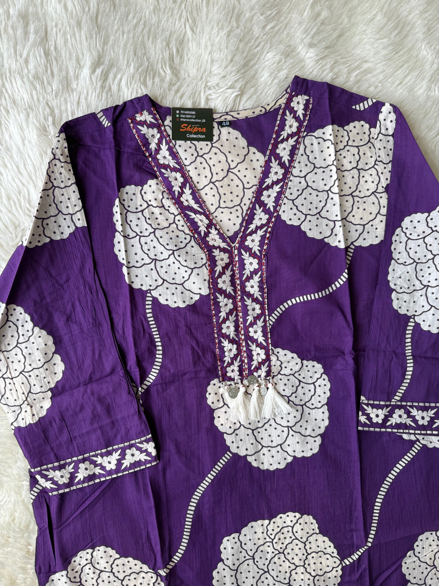 Pure Cotton Kurti Pant Dupatta Set