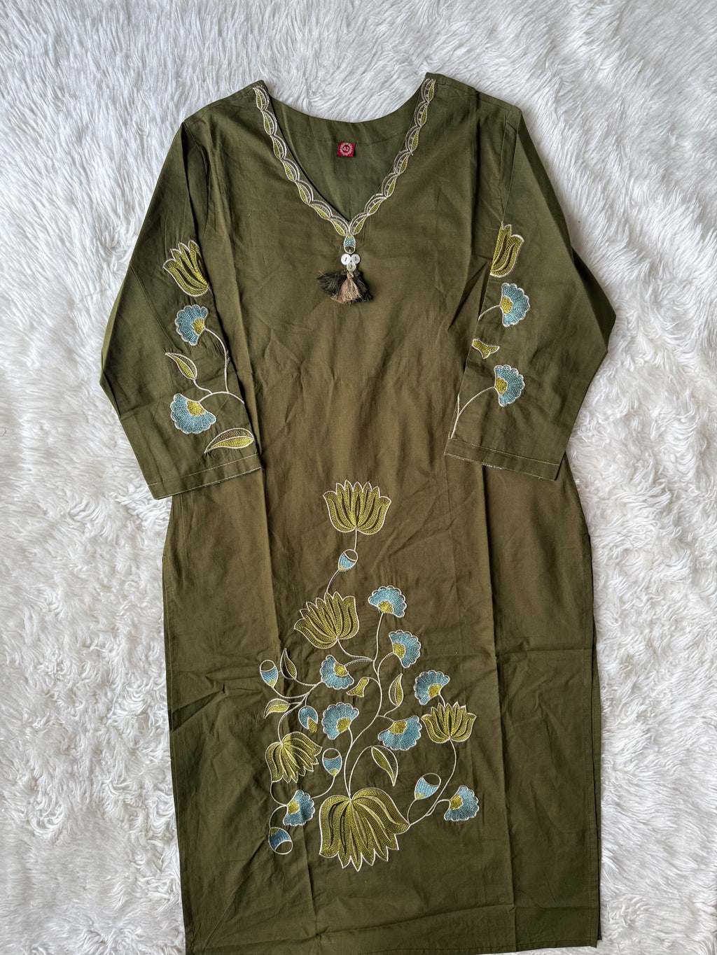Pure Cotton Kurti Pant Dupatta Set