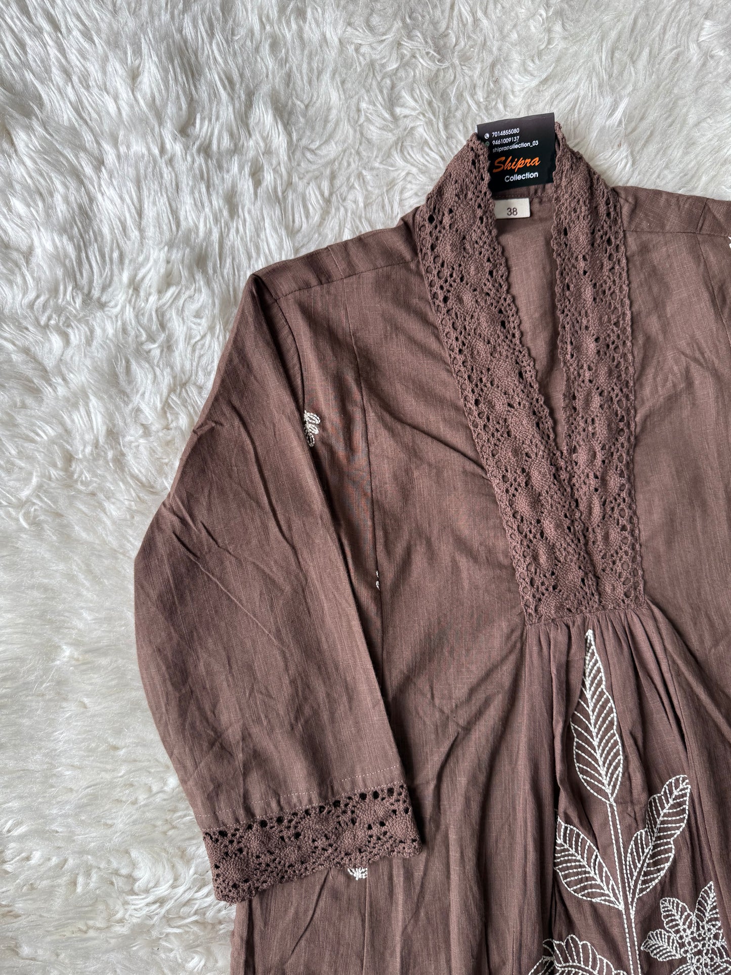 Khadi Cotton Kurti Pant Set