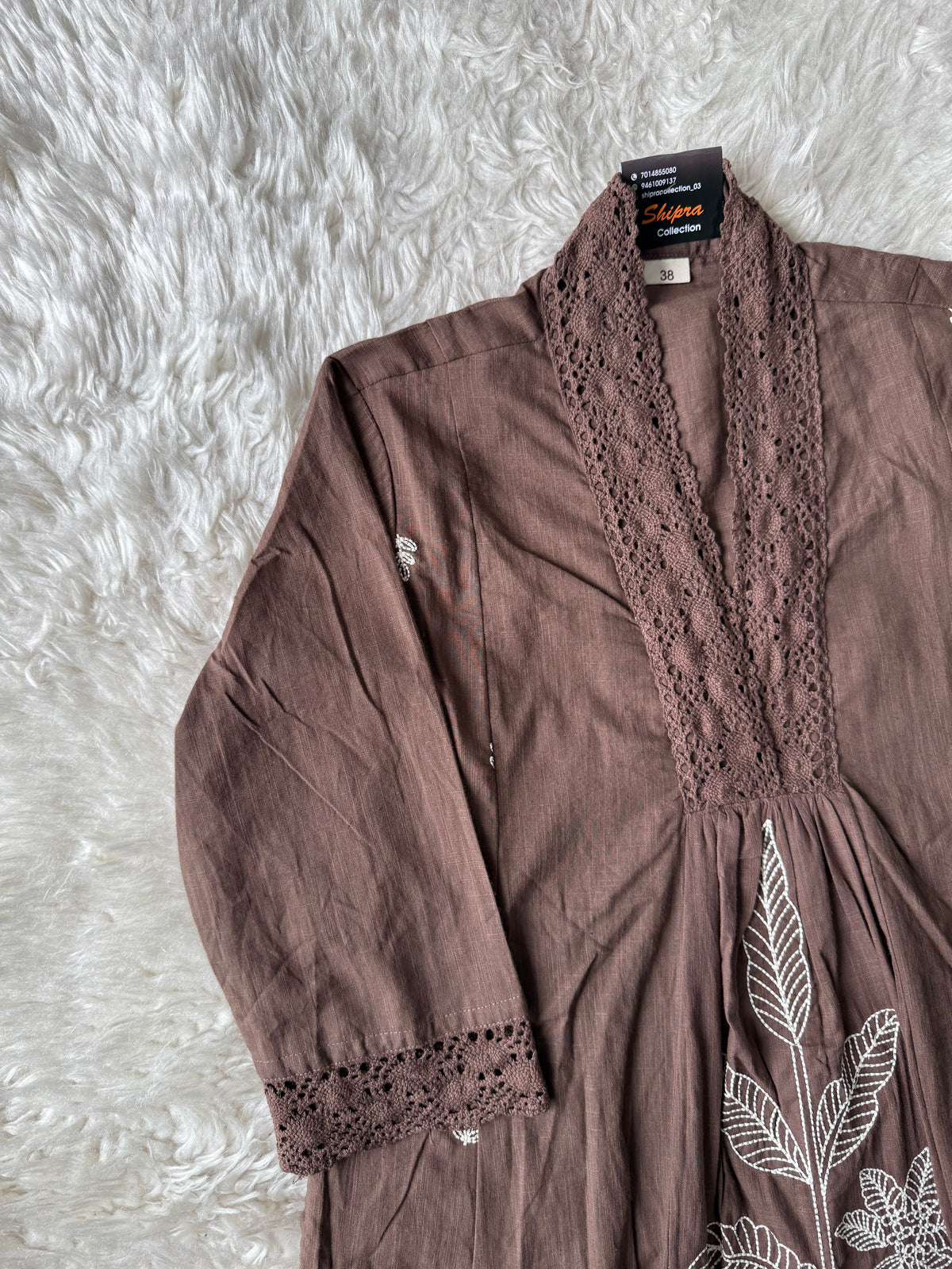 Khadi Cotton Kurti Pant Set