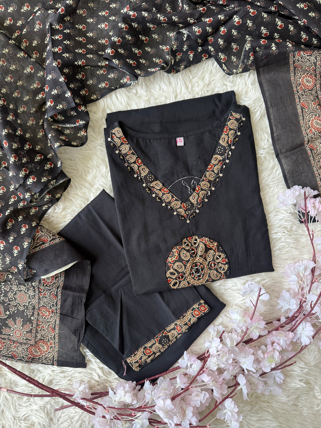 Premium Cotton Kurti Pant Dupatta Set