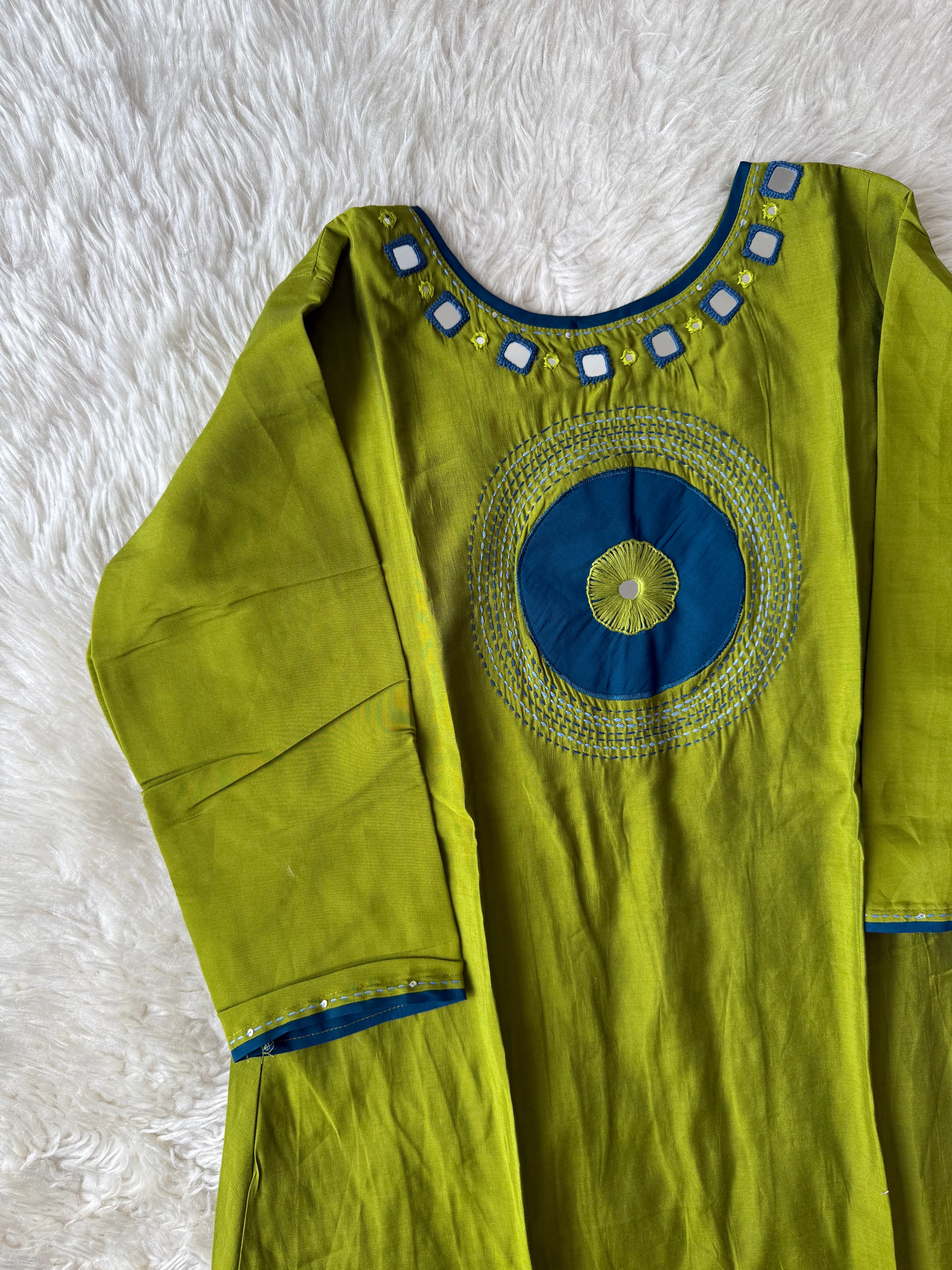 Roman Silk Kurti Plazo Dupatta Set