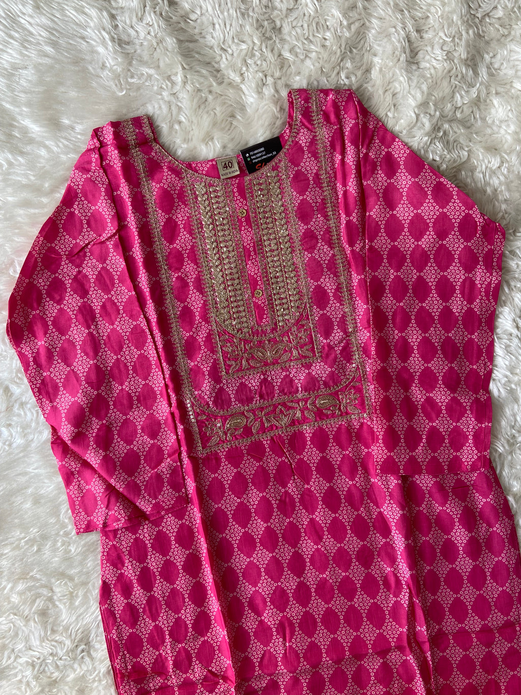 Russian Silk Kurti Pant Dupatta Set