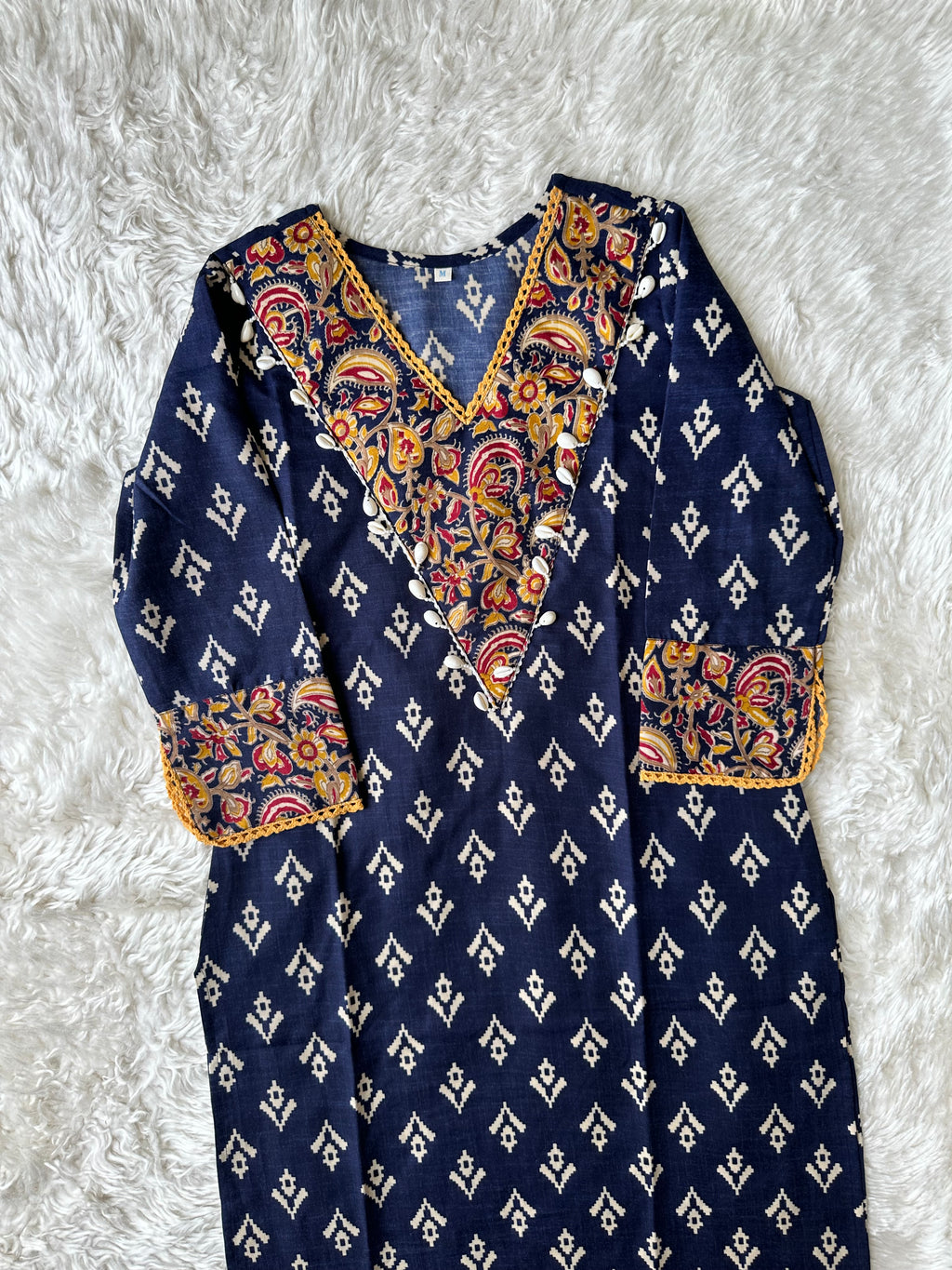 Spun Cotton Kurti Pant Dupatta Set