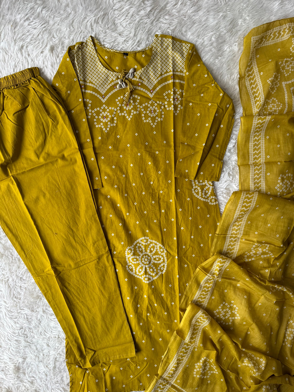 Budget Friendly Kurti Pant Dupatta Set