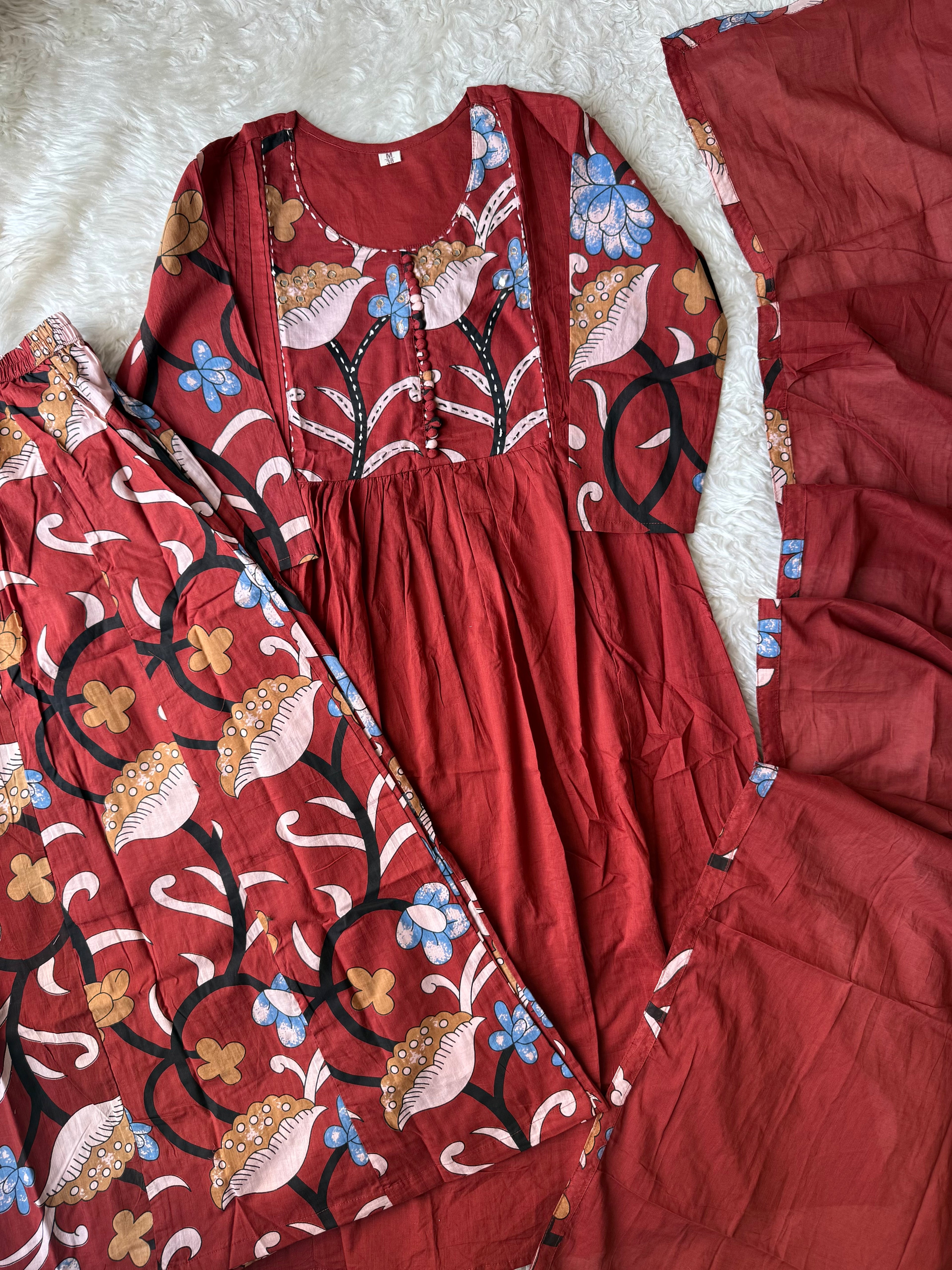 Kalamkari Print Comfort Palzo Set