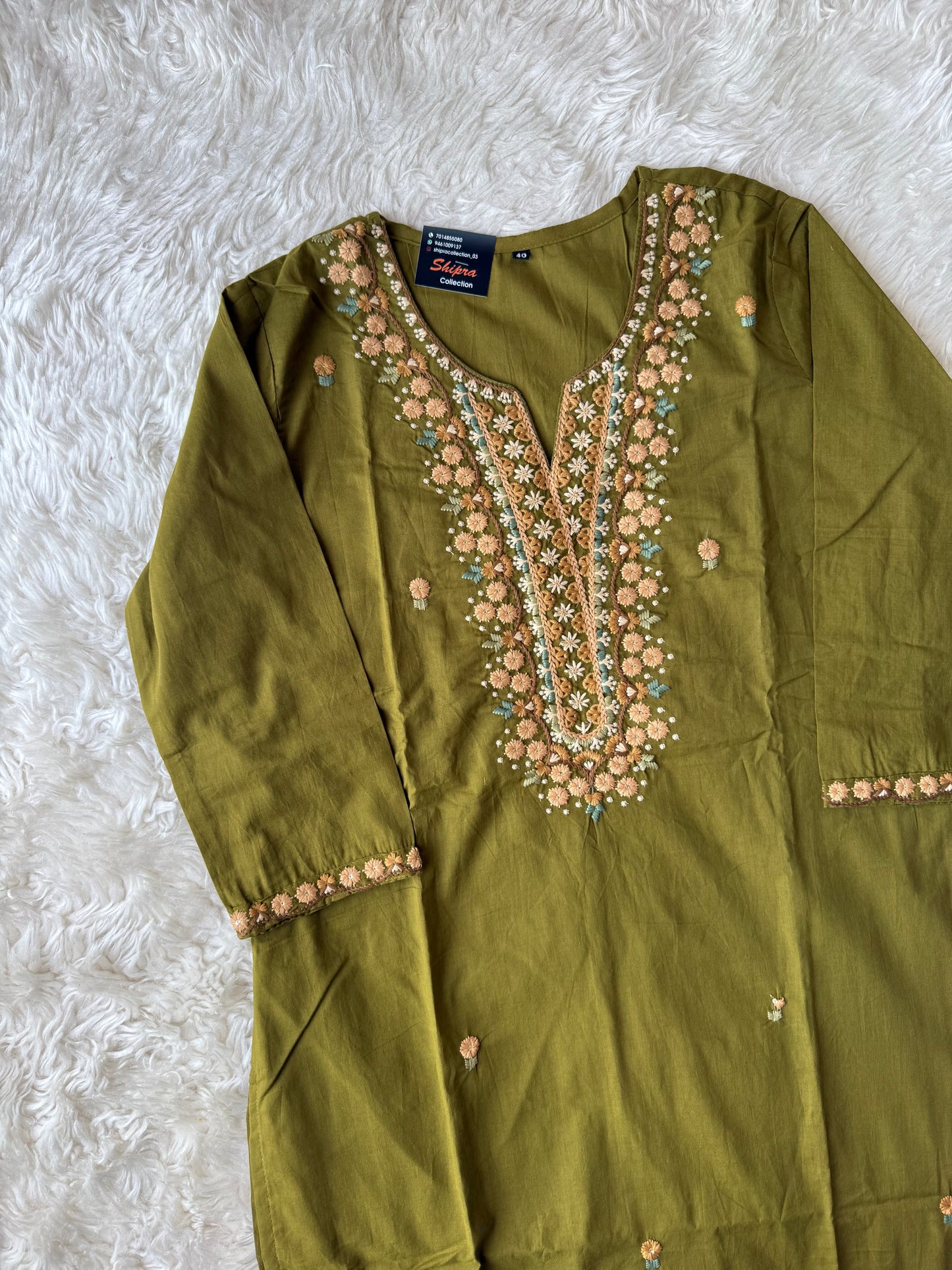 Premium Cotton Kurti Pant Dupatta Set