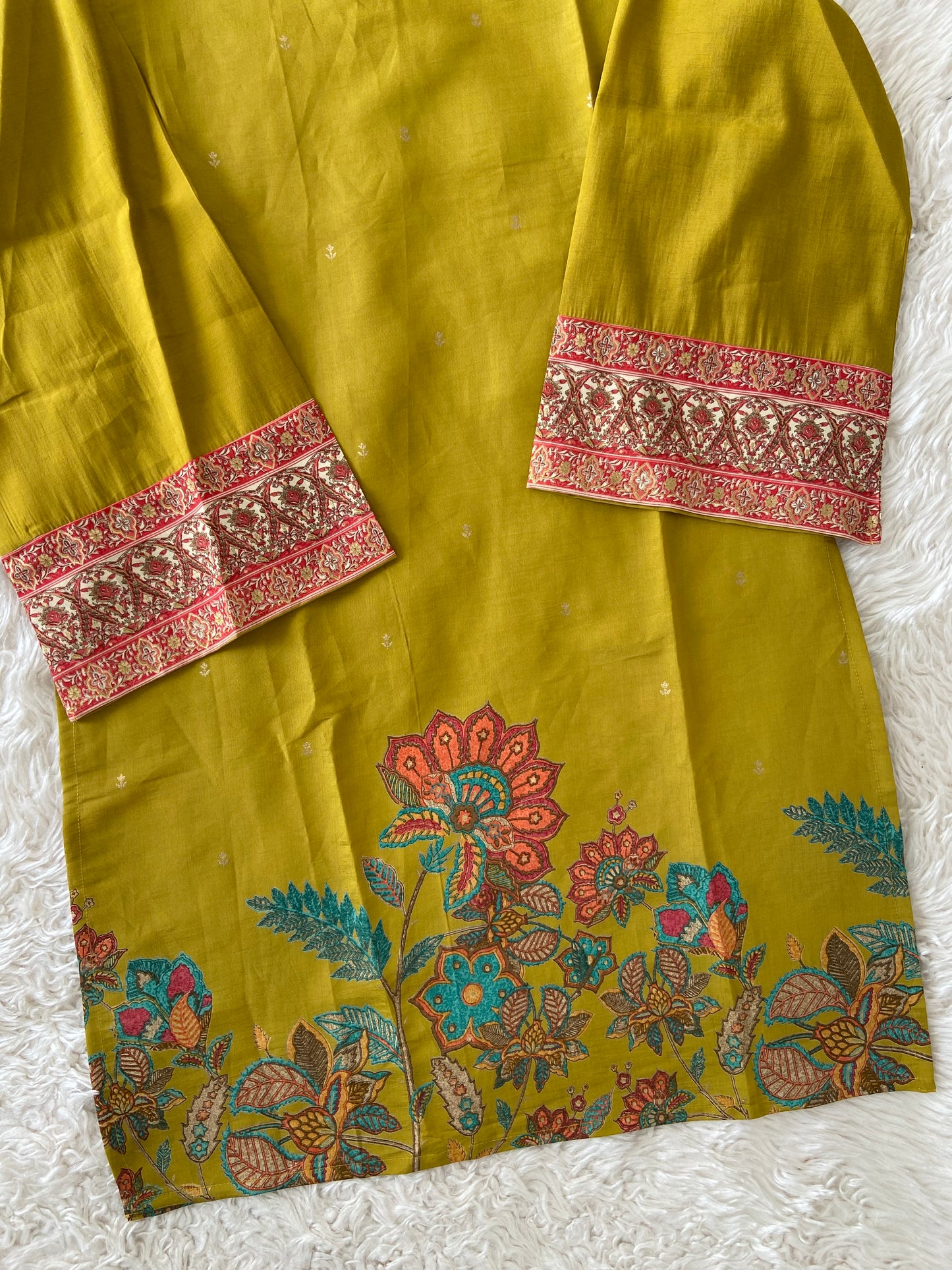 Pure Muslin Silk Kurti PlazoDupatta Set