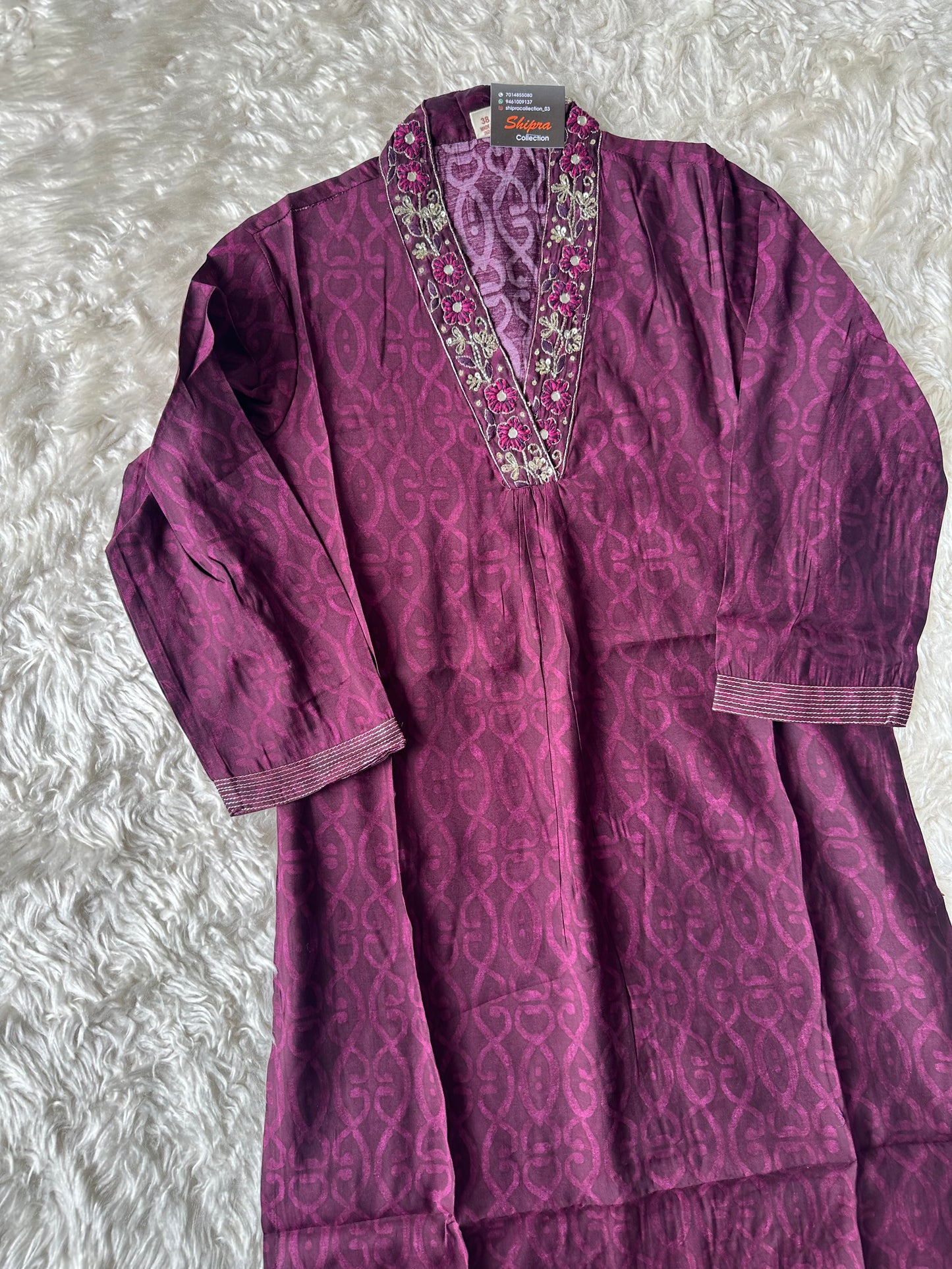 Pure Muslin Silk kurti