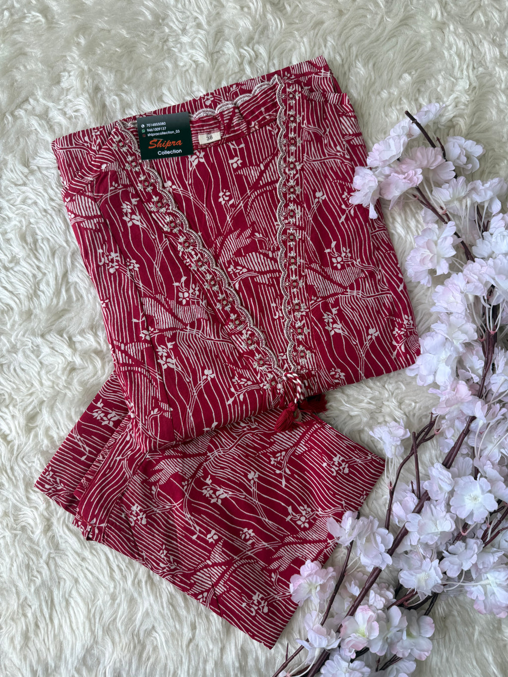 Premium Cotton Kurti Plazo Set