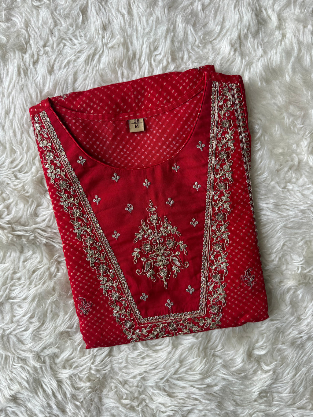 Pure Muslin Silk Kurti Pant Dupatta Set