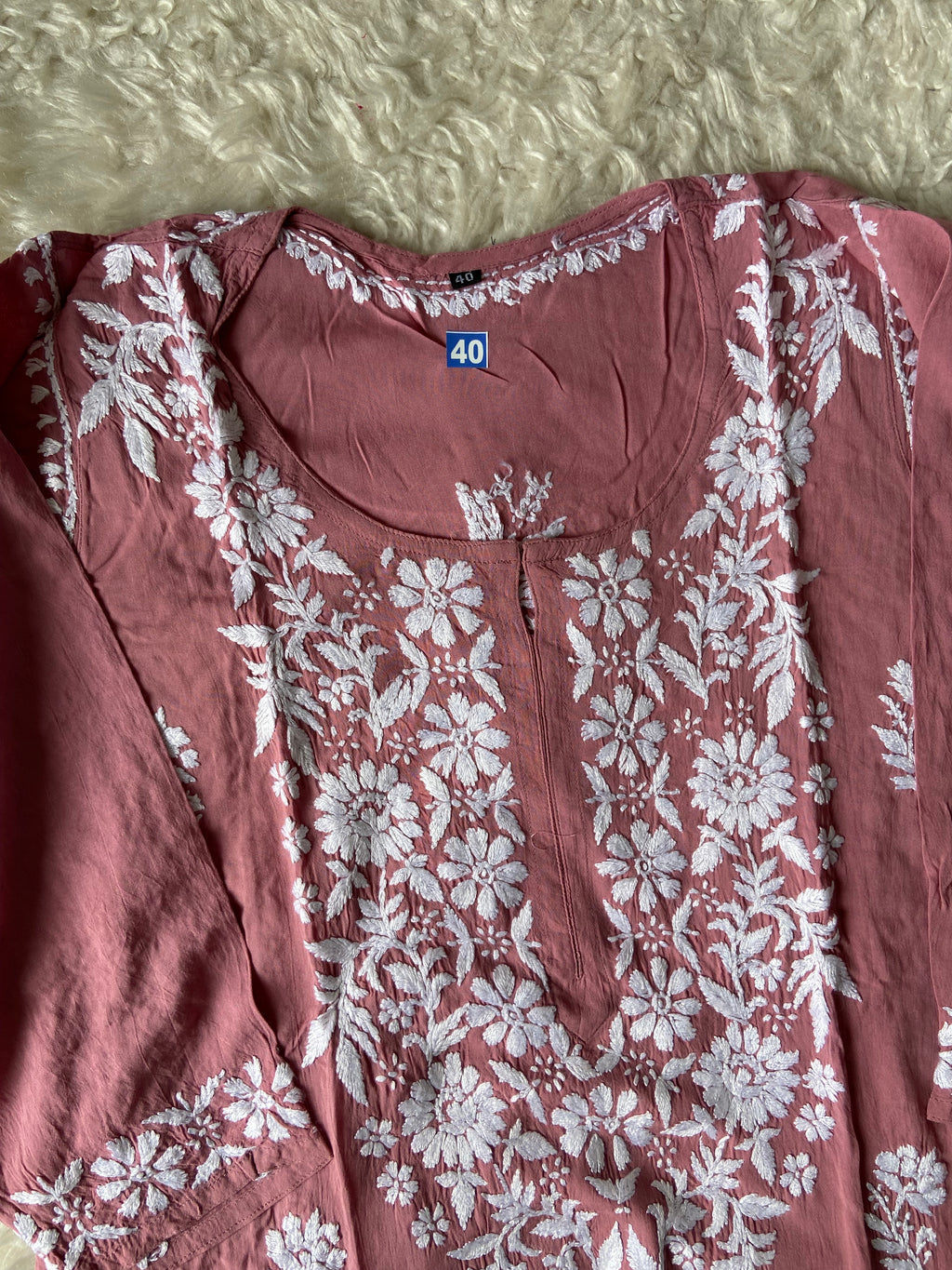Modal Chikankari kurti